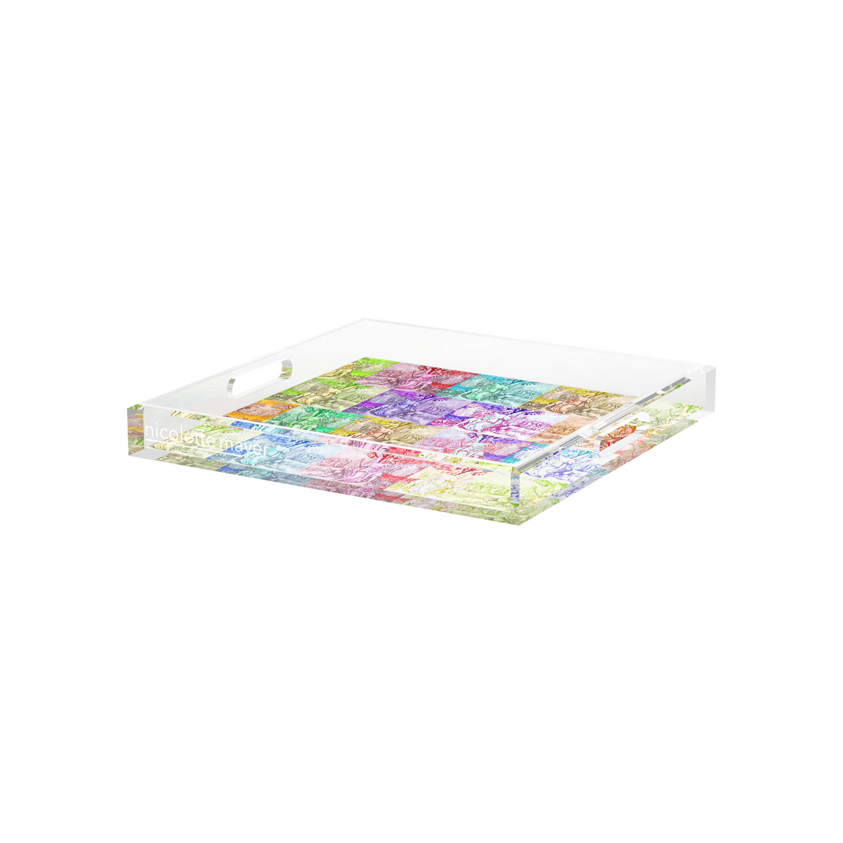 In the Woods Toile Acrylic Decorative Tray, 12 x 12 in. by Nicolette Mayer