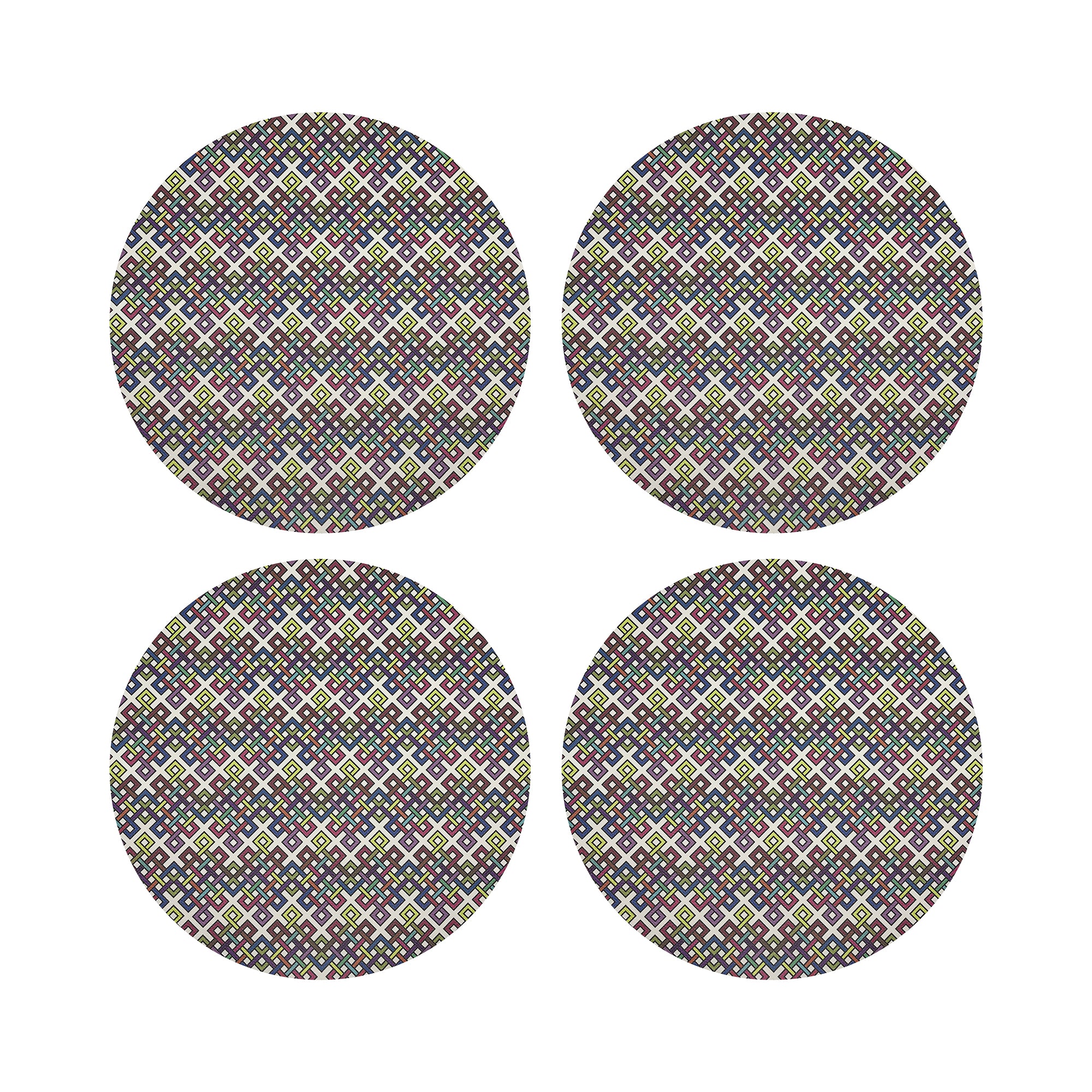 INFINITY KNOT ORIGINAL 16 ROUND PEBBLE PLACEMAT, SET OF 4 - nicolettemayer.com
