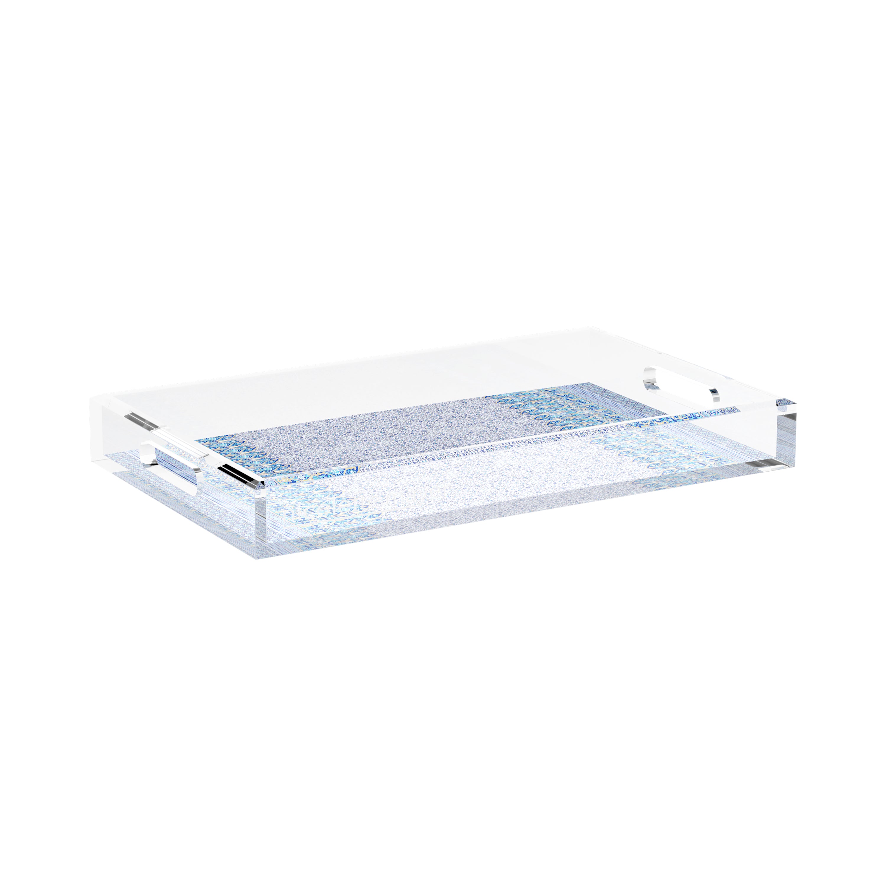 Iznik Classic 17X10.5 Acrylic Tray - nicolettemayer.com