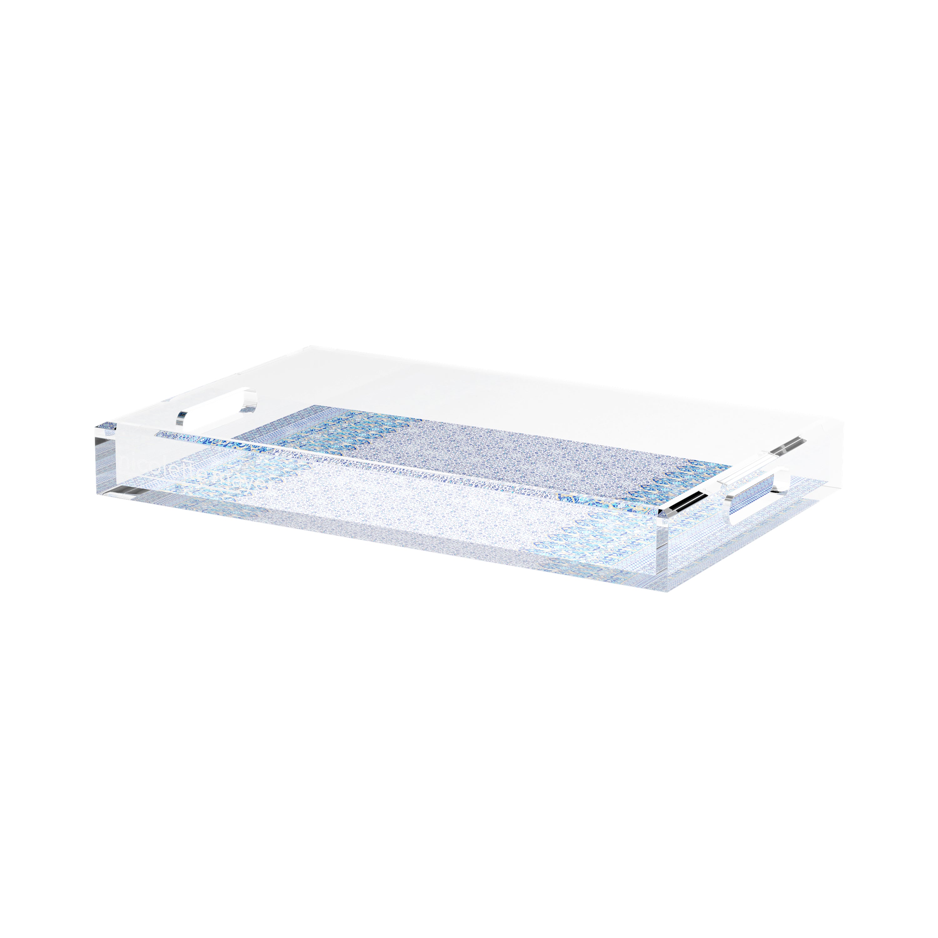 Iznik Classic 17X10.5 Acrylic Tray - nicolettemayer.com