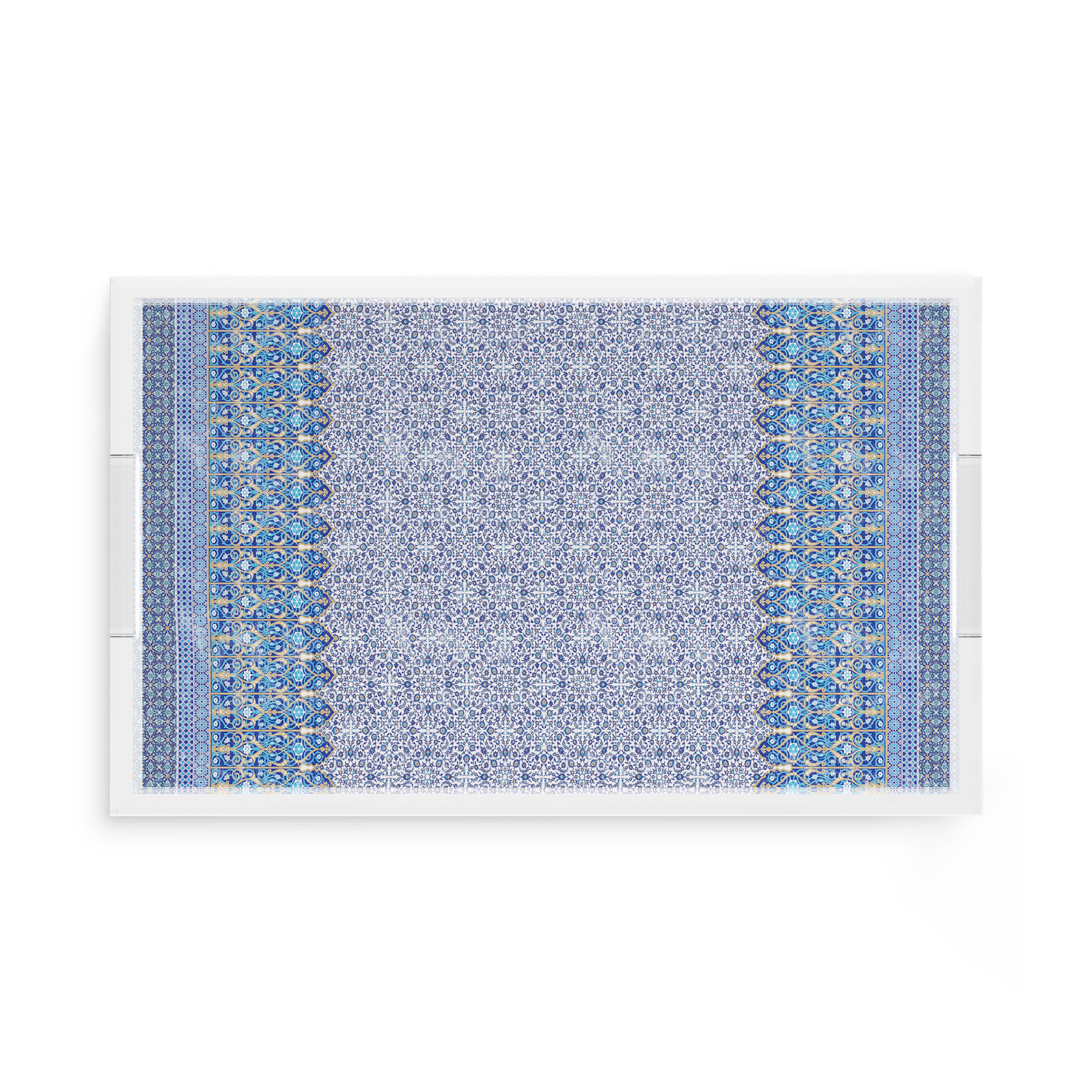 Iznik Classic 17X10.5 Acrylic Tray - nicolettemayer.com