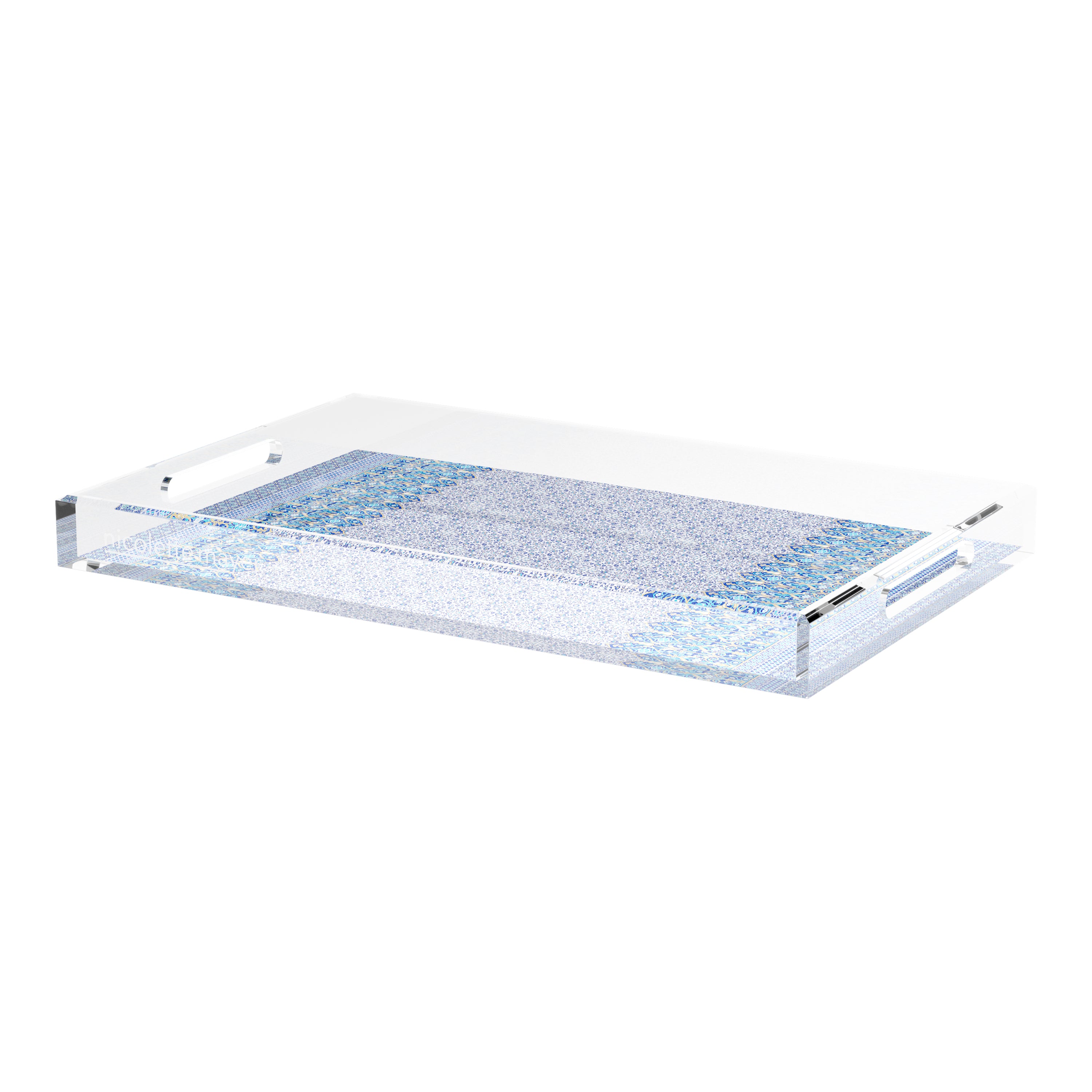 Iznik Classic 22.5X14.5 Acrylic Tray - nicolettemayer.com