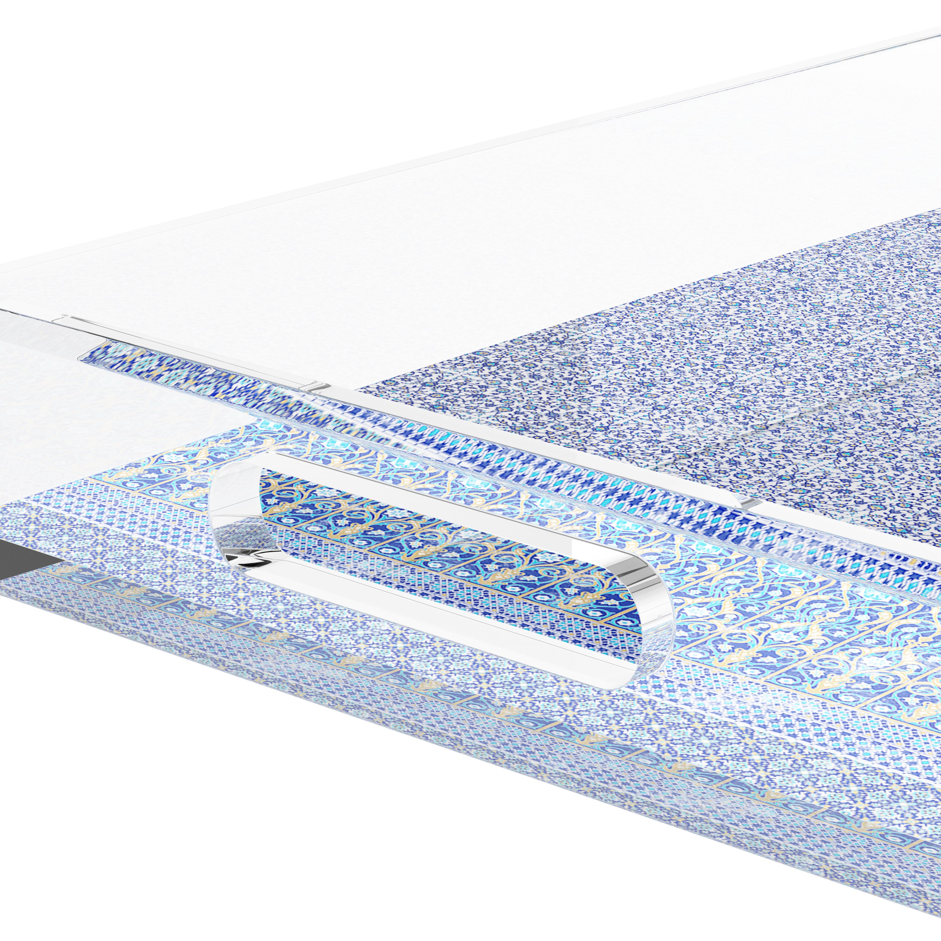 Iznik Classic 22.5X14.5 Acrylic Tray - nicolettemayer.com
