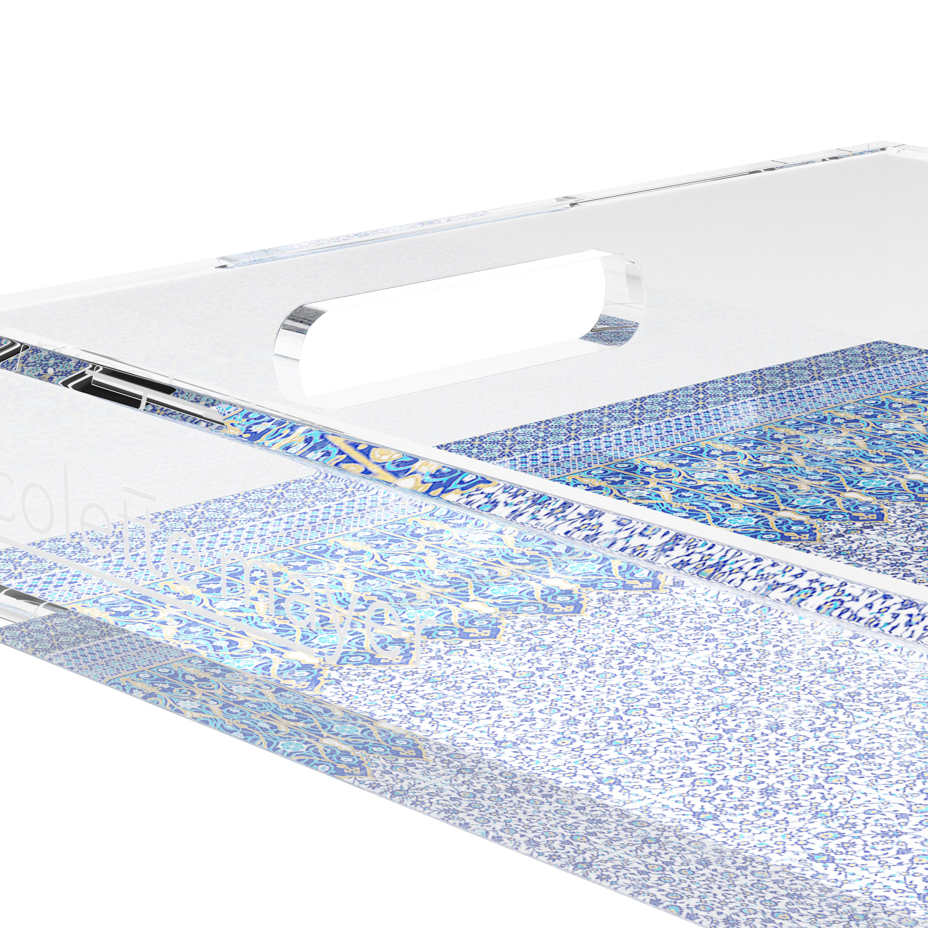 Iznik Classic 22.5X14.5 Acrylic Tray - nicolettemayer.com