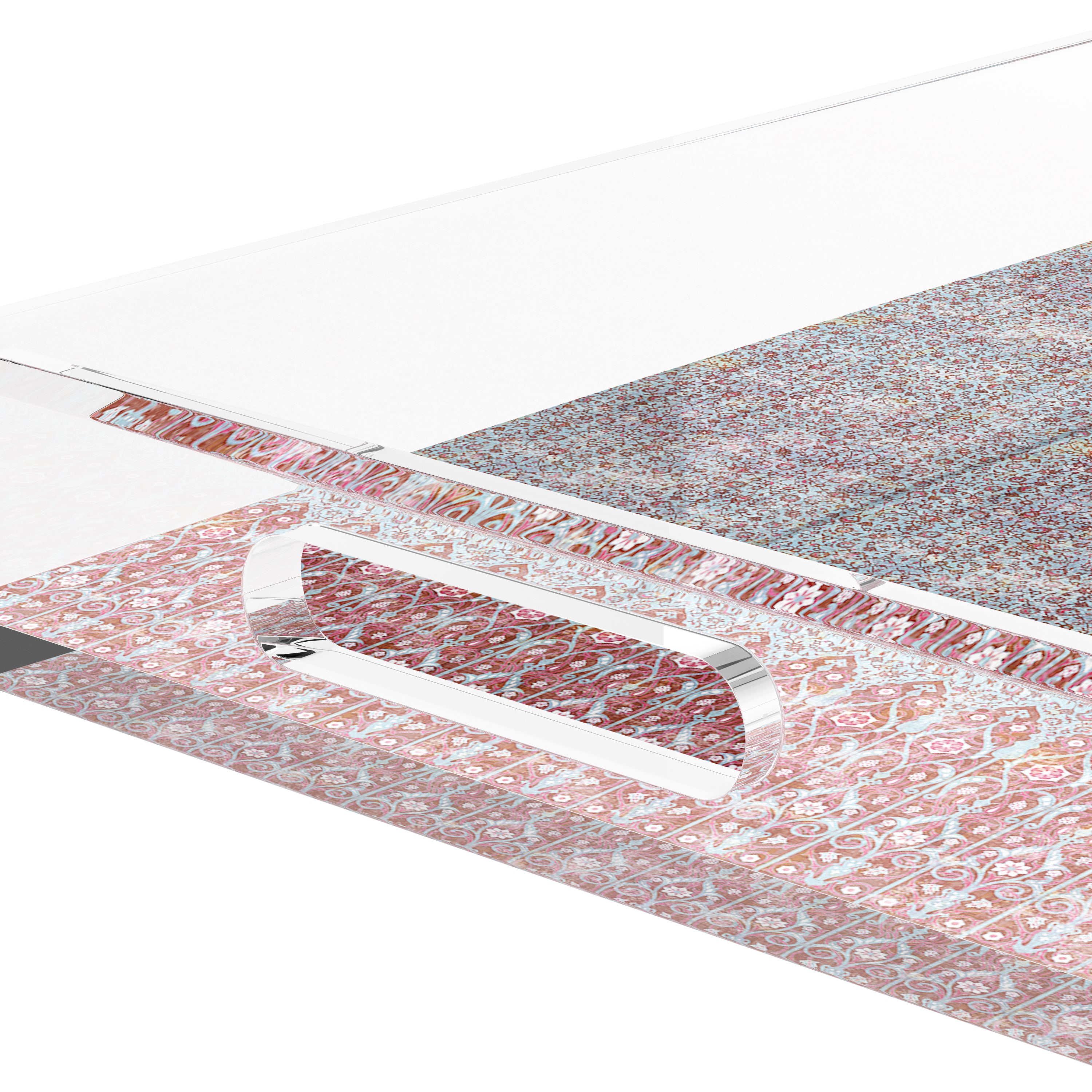 Iznik Red Turquoise 12.5X7.75 Acrylic Tray - nicolettemayer.com