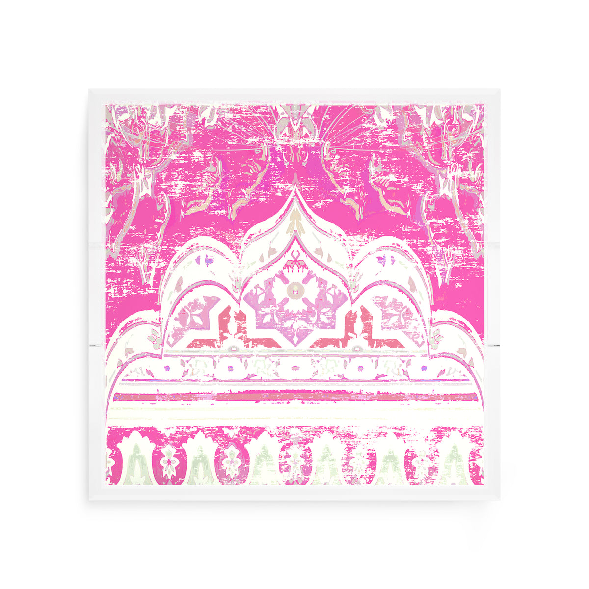 Jaipur Raspberry Acrylic Decorative Tray, 12 x 12 in. by Nicolette Mayer