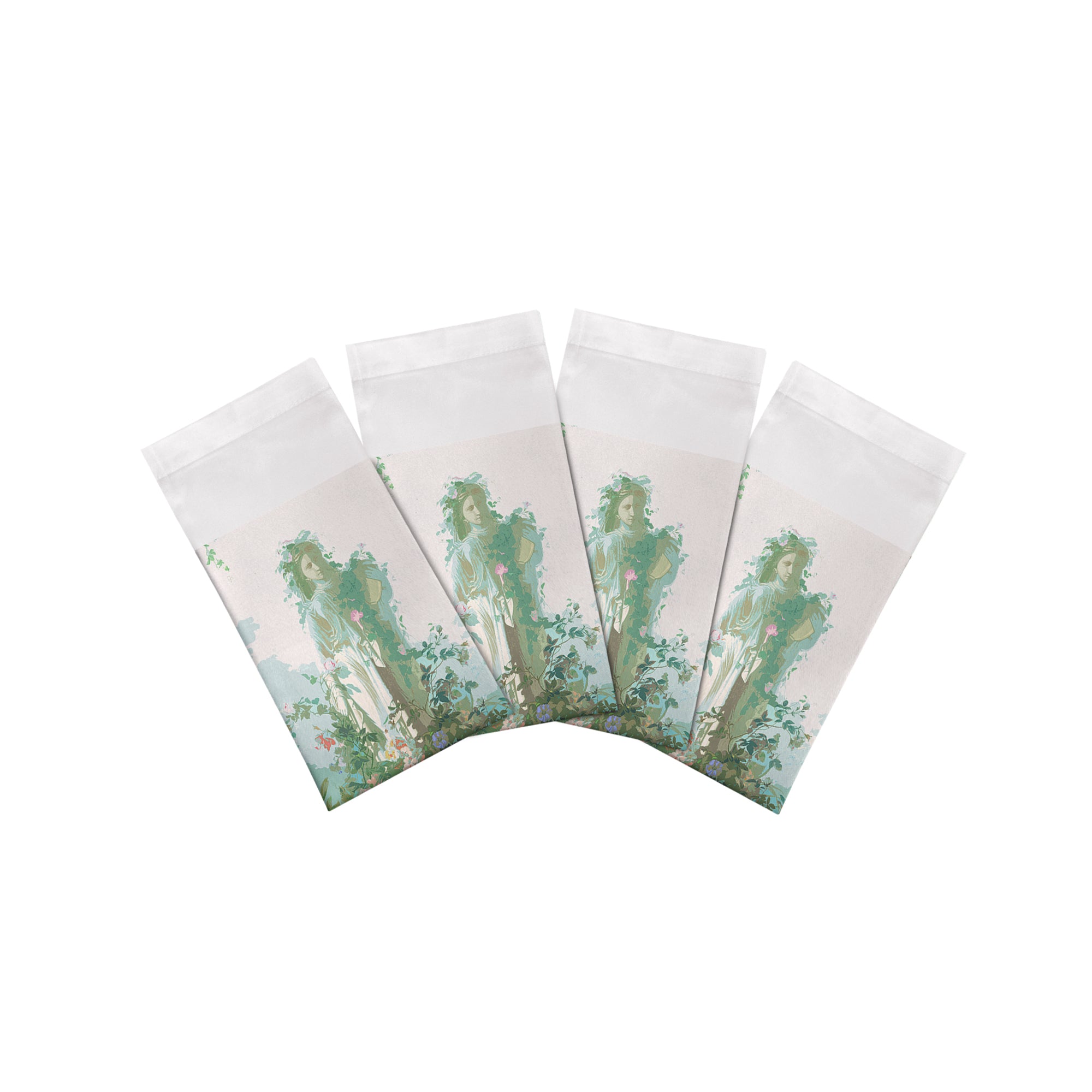 Jardin Defosse Chantilly 22" Cotton Sateen Dinner Napkins- nicolettemayer.com