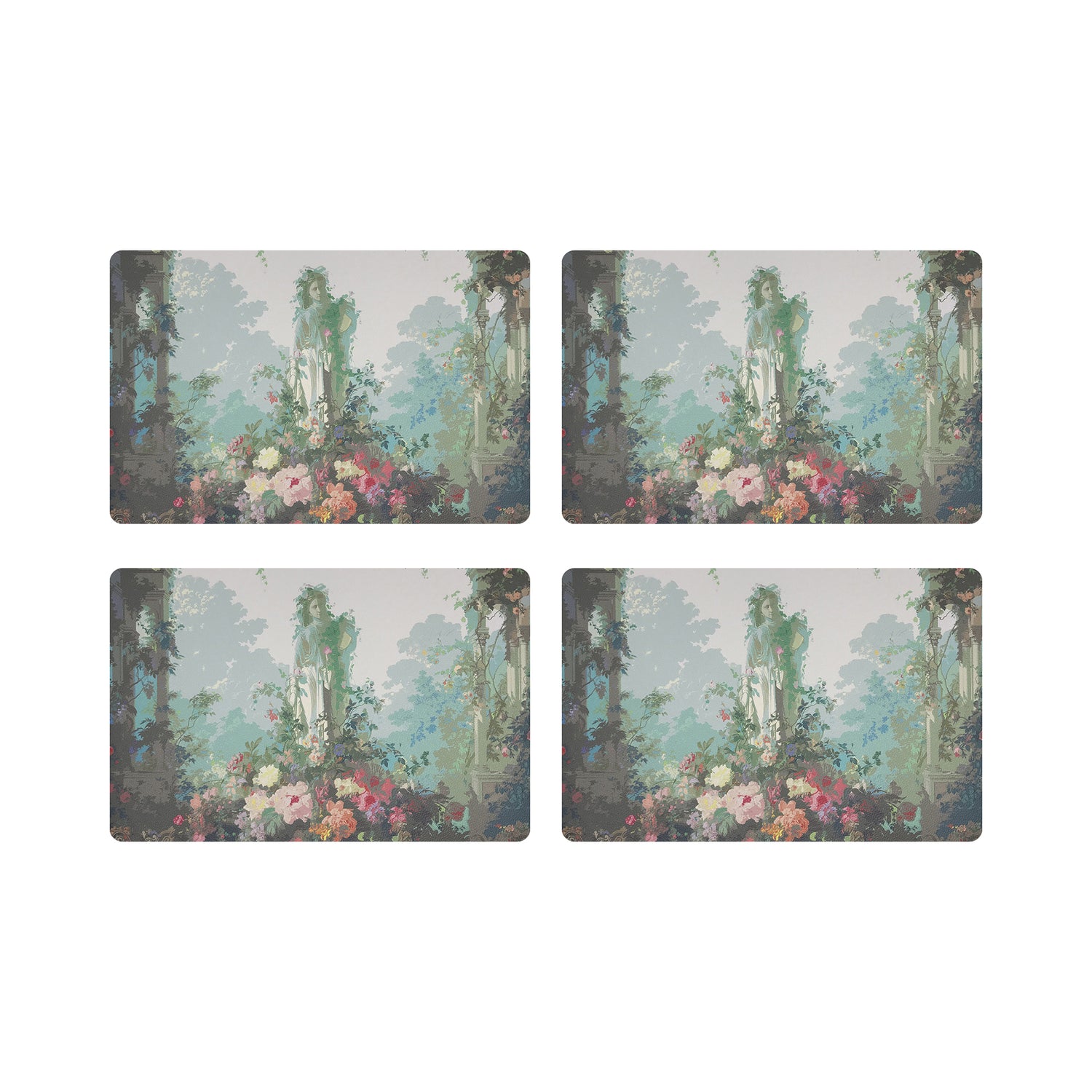 Jardin Defosse Chantilly 17.5 Rectangle Pebble Placemat, Set Of 4 - nicolettemayer.com