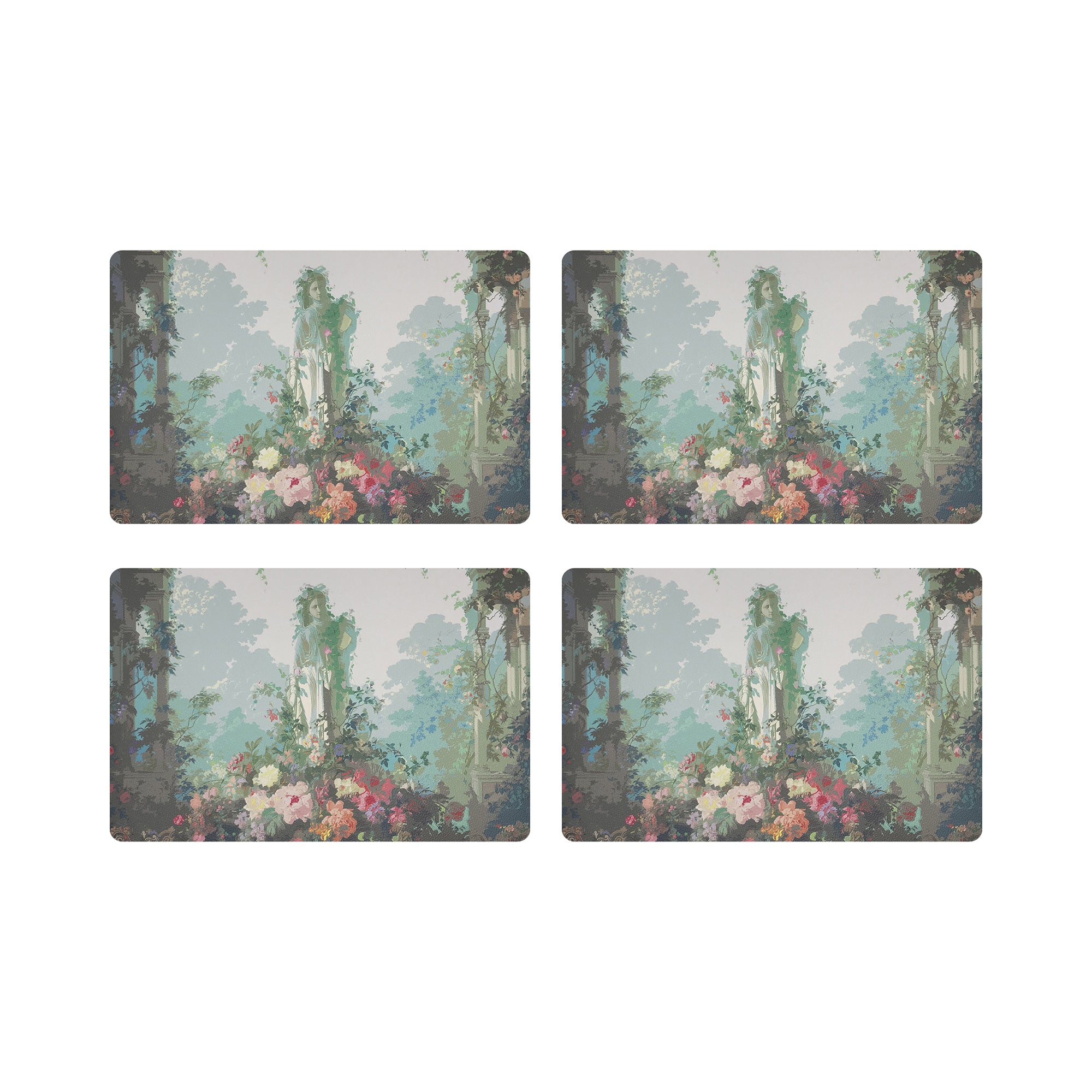 Jardin Defosse Chantilly 17.5 Rectangle Pebble Placemat, Set Of 4 - nicolettemayer.com