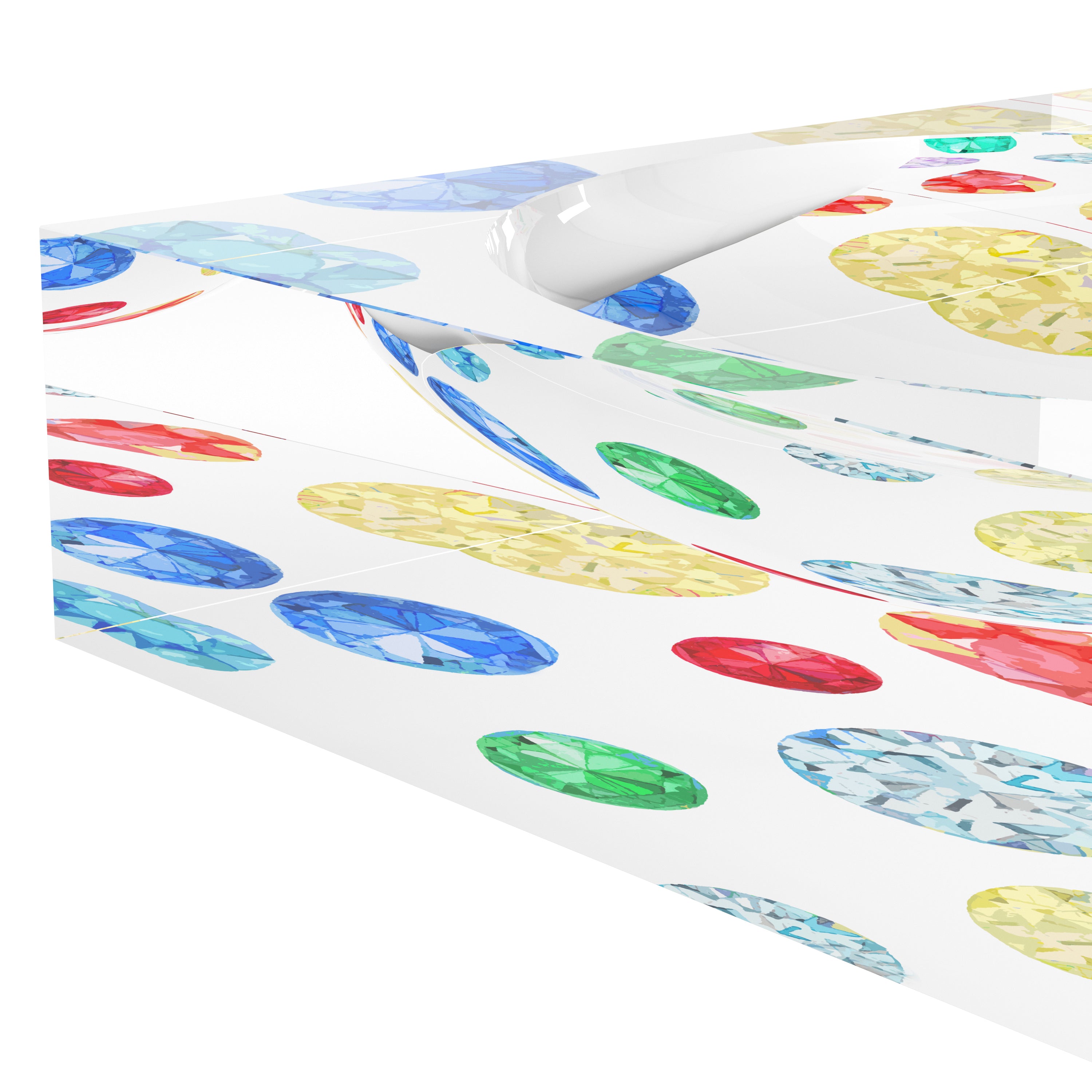 Jewel White Acrylic Candy Catchall Dish