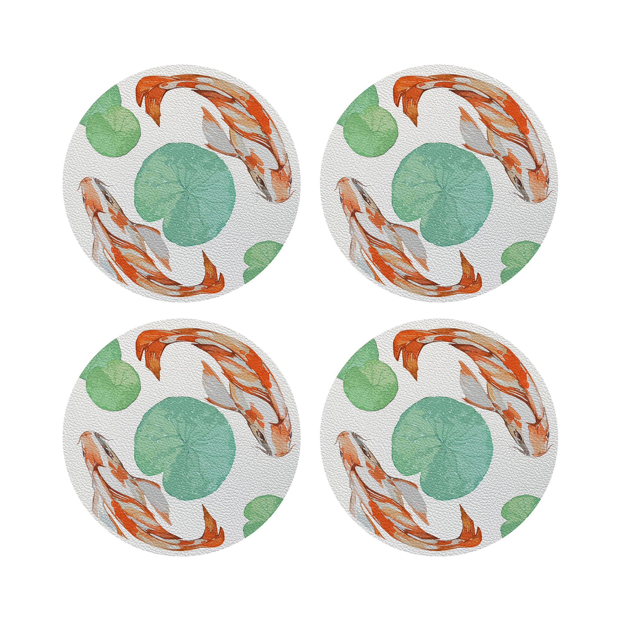 Koi Coral 4" Dinner Napkins- nicolettemayer.com