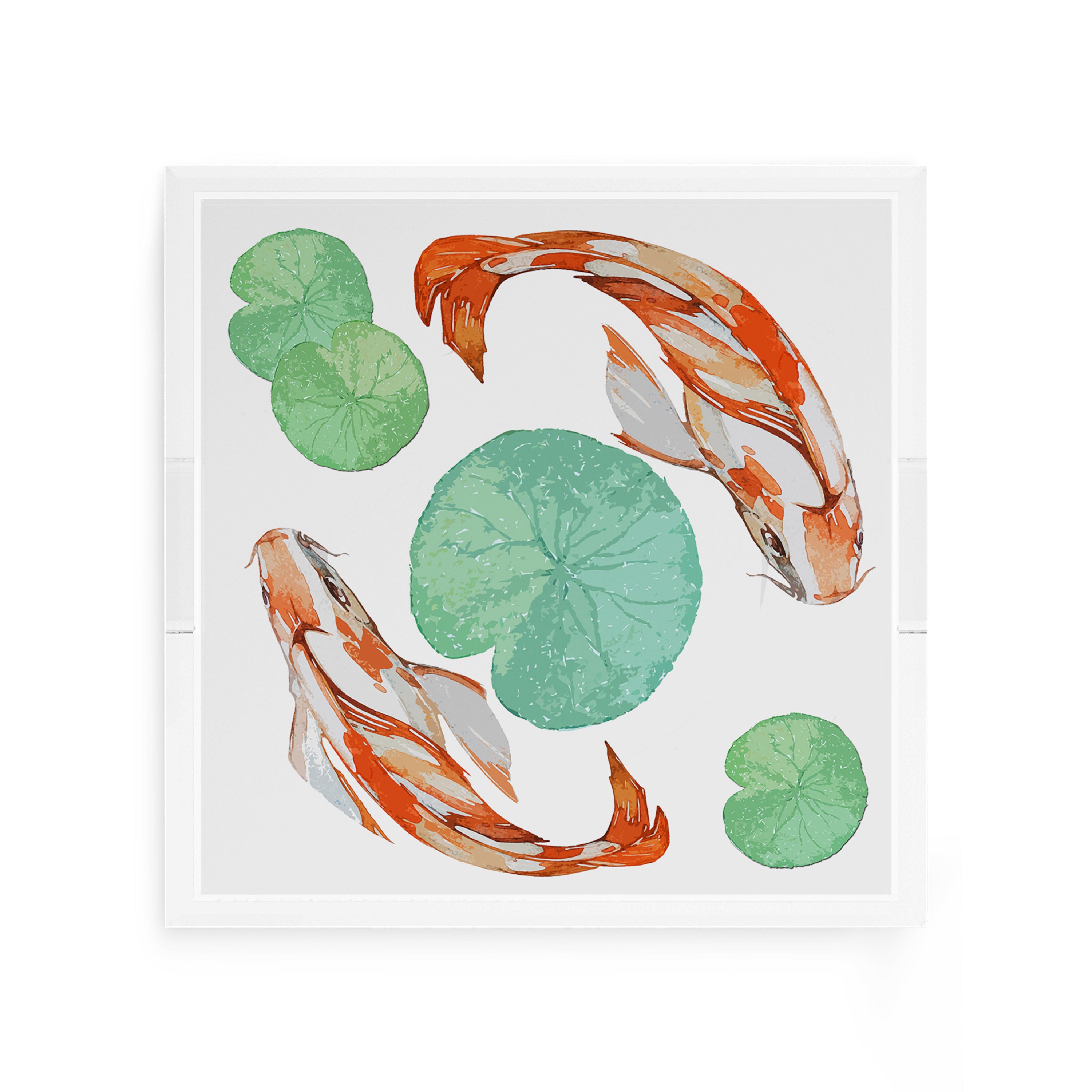 Koi Coral 12X12 Acrylic Tray - nicolettemayer.com