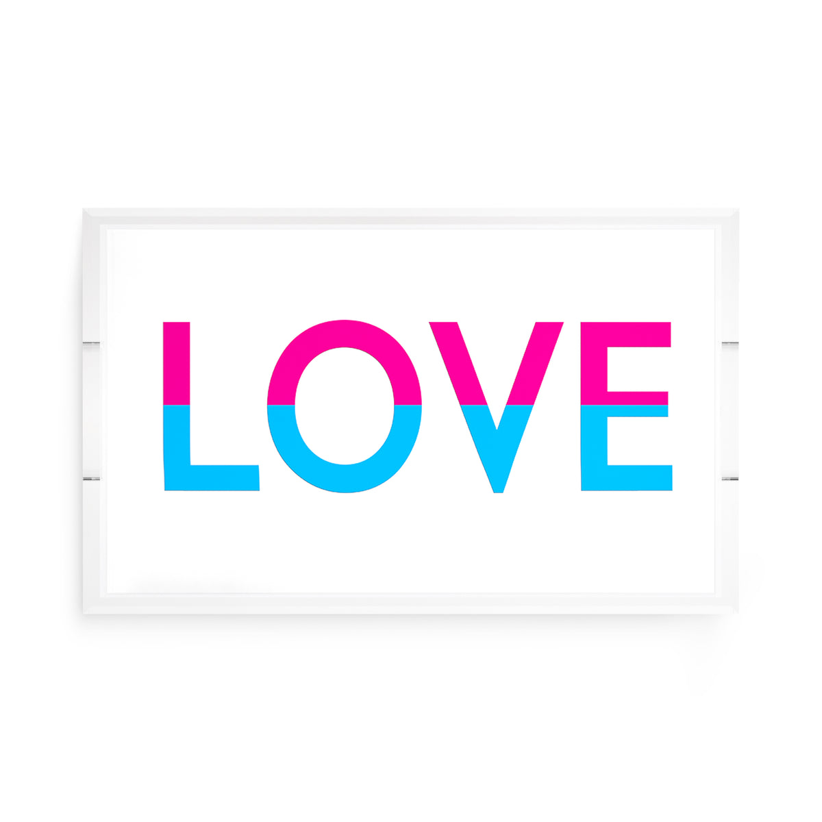 Love Acrylic Rectangle Decorative Tray, by Nicolette Mayer
