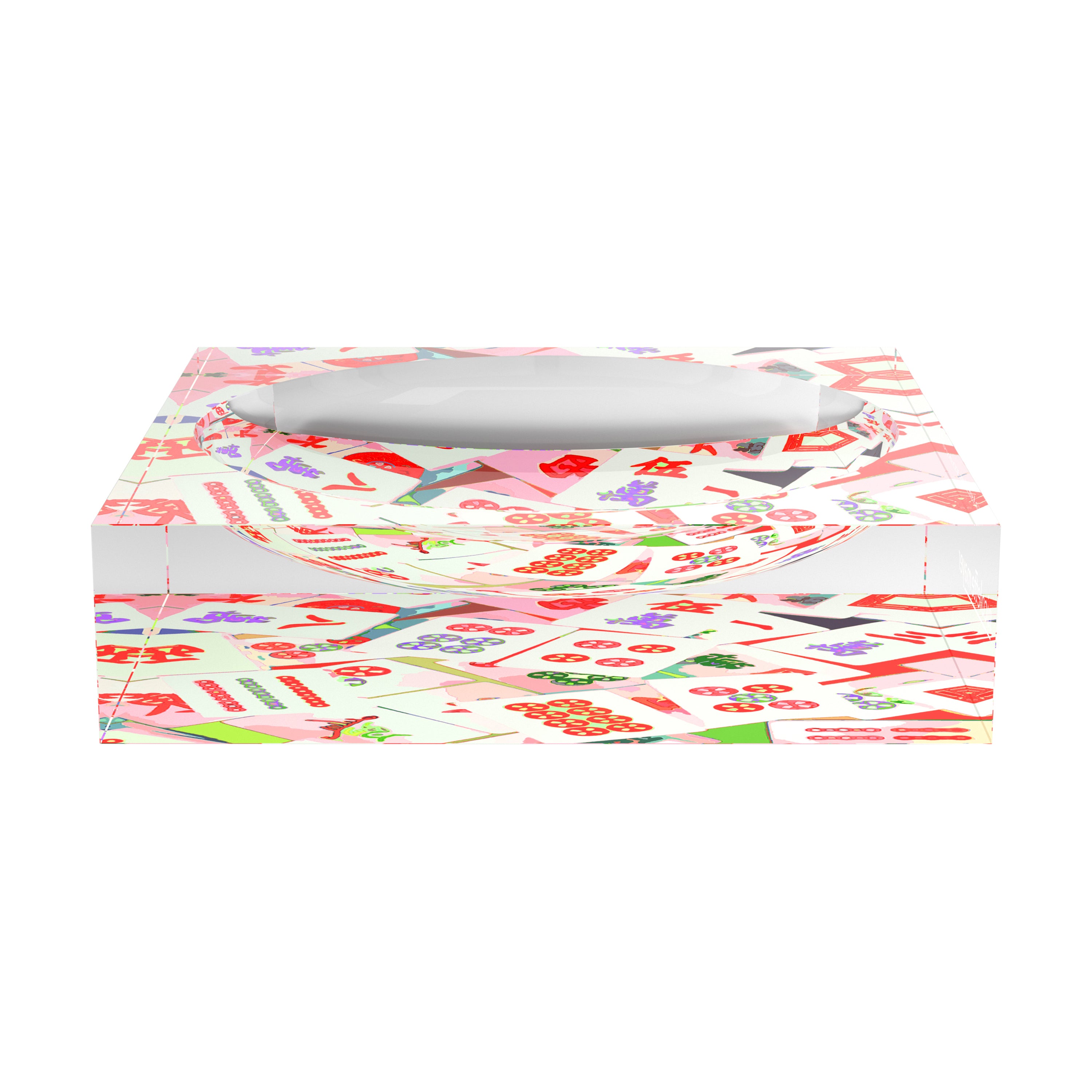 Mahjong Abstract Petal Candy Catchall Dish