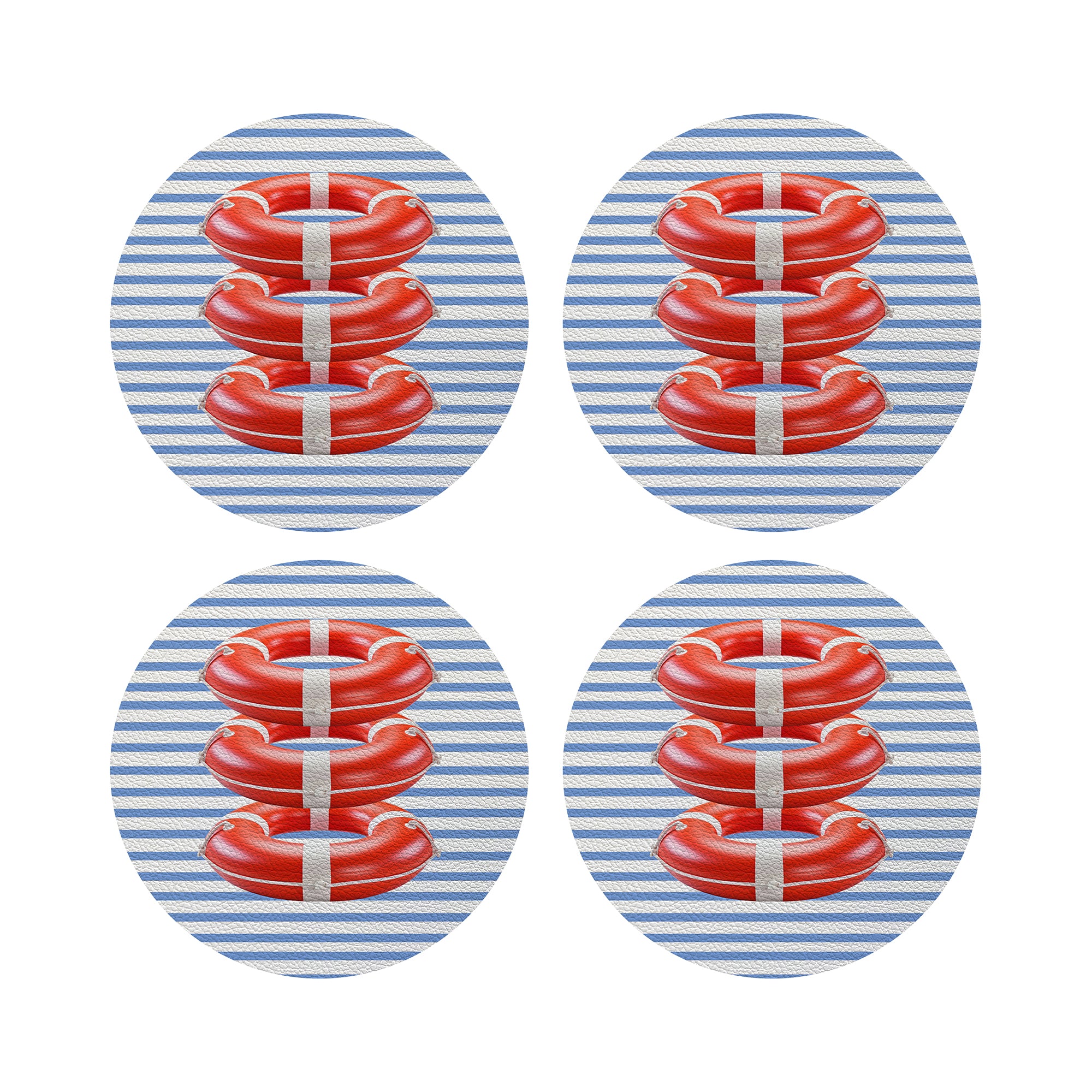Marine Safety Bouy Ring 4" Dinner Napkins- nicolettemayer.com