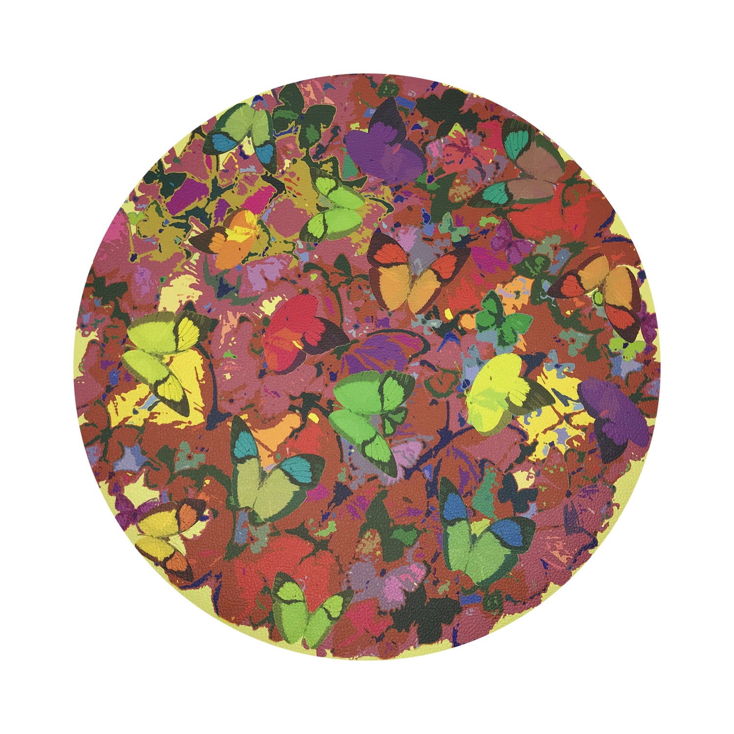 MARIPOSA POP 16" Round Pebble Placemats, Set of 4 - nicolettemayer.com