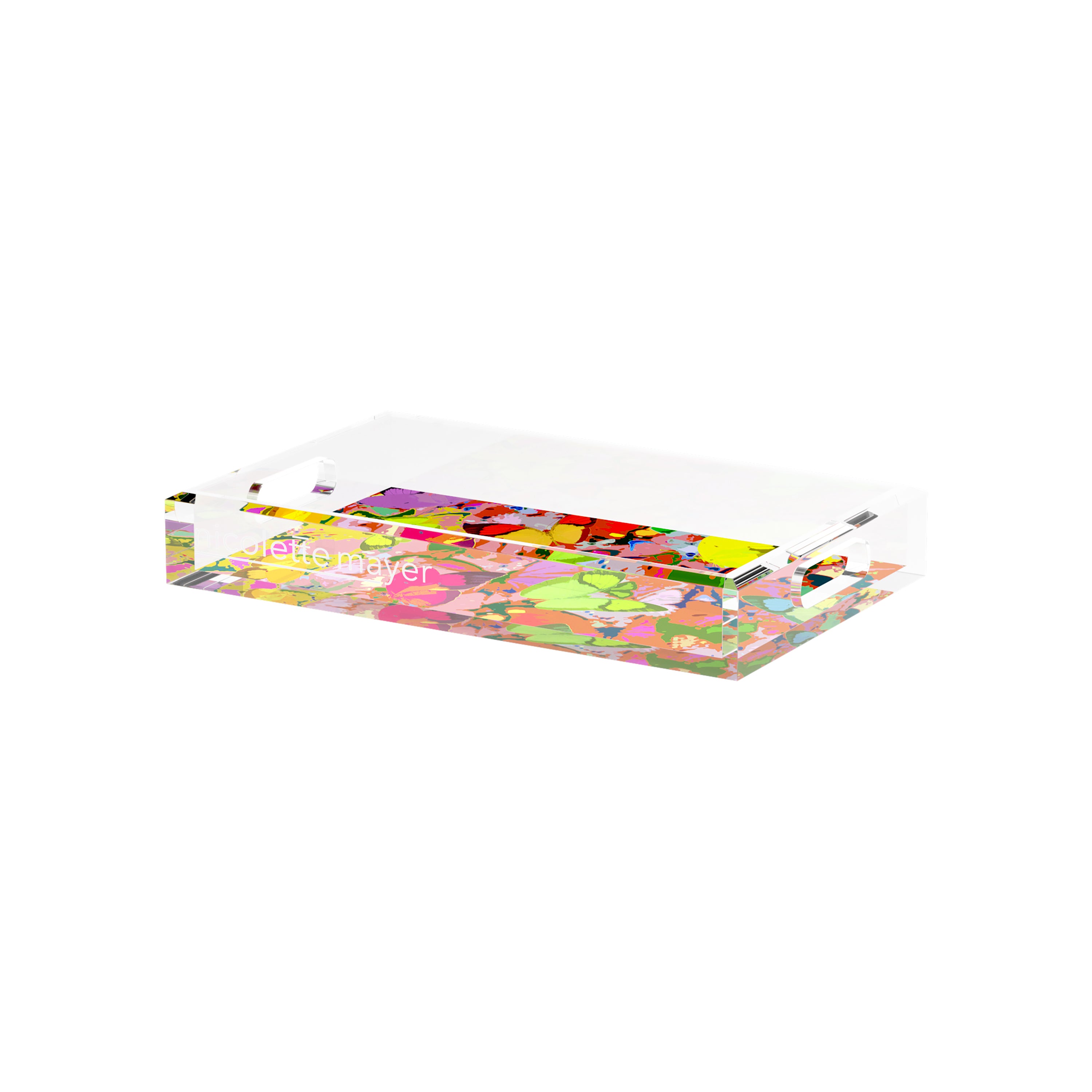 Mariposa Pop 12.5X7.75 Acrylic Tray - nicolettemayer.com