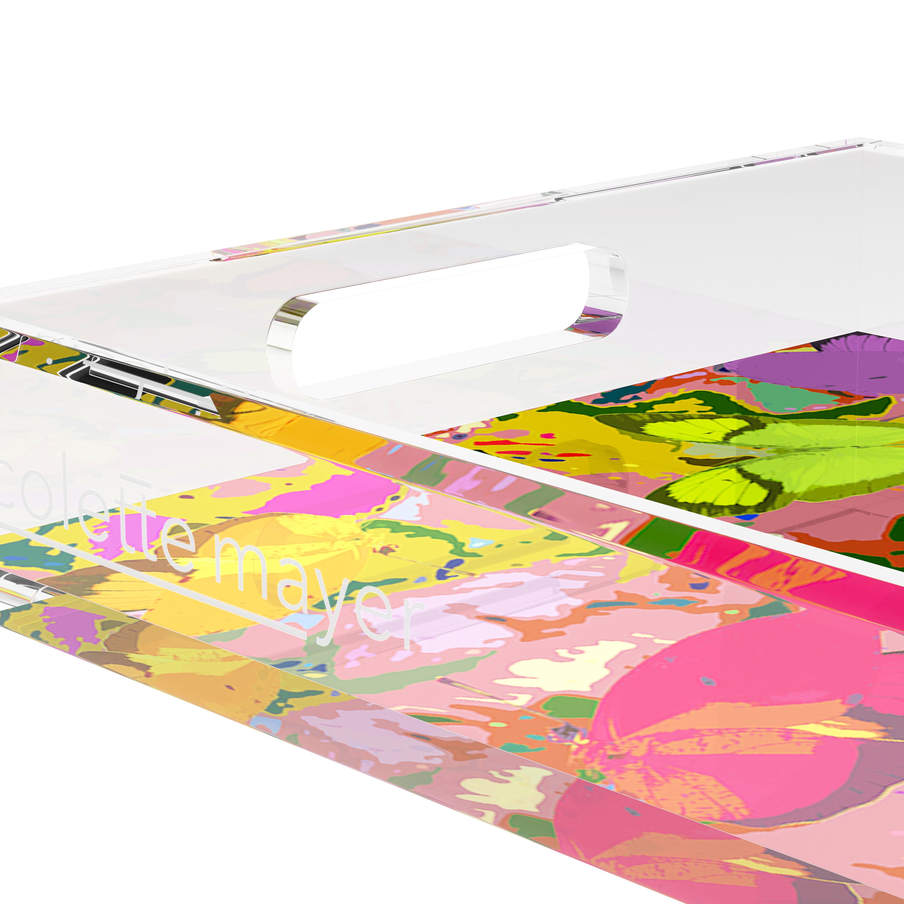 Mariposa Pop 17X10.5 Acrylic Tray - nicolettemayer.com