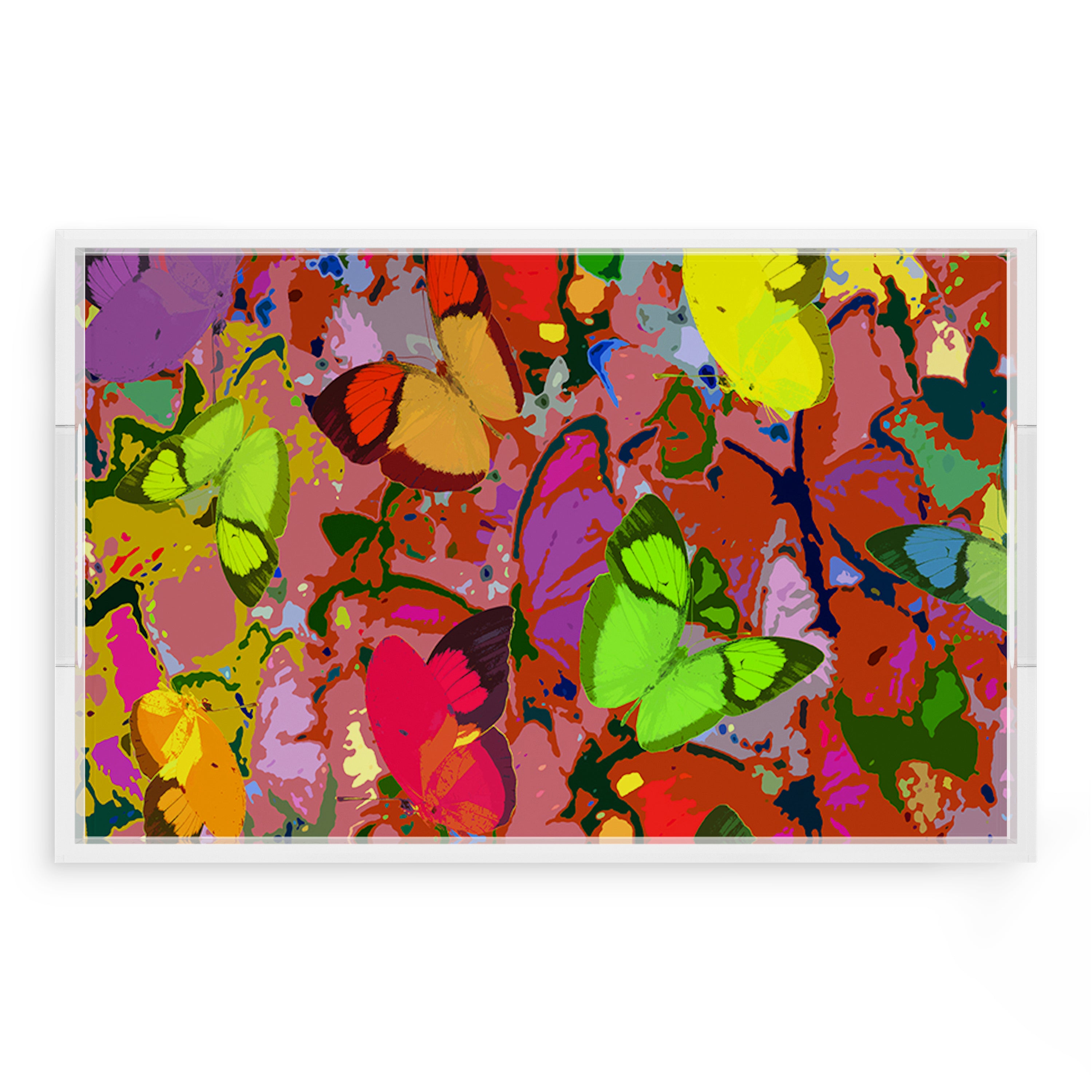 Mariposa Pop 22.5X14.5 Acrylic Tray - nicolettemayer.com