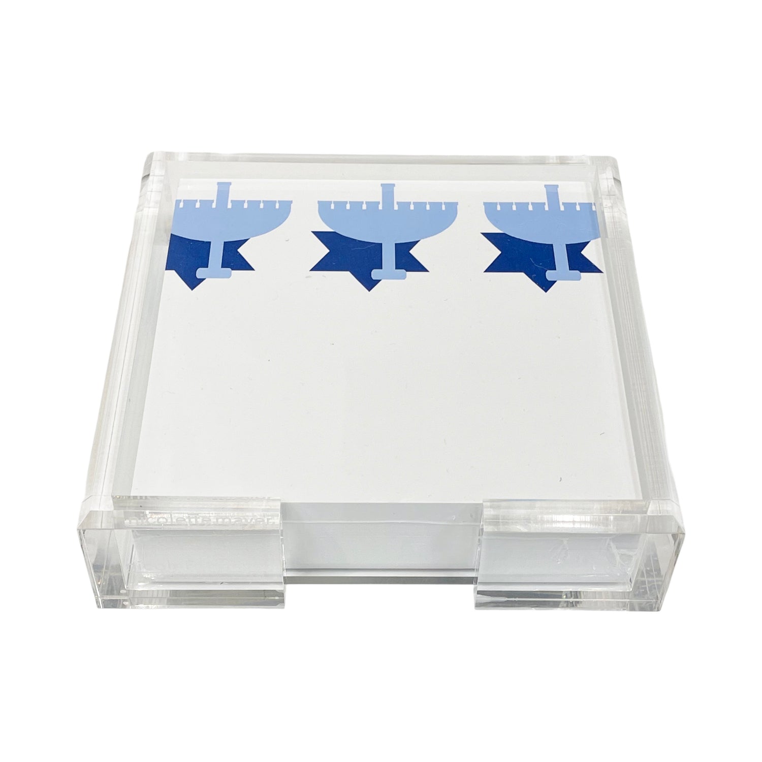 Menorah Note Cards With Acrylic Holder