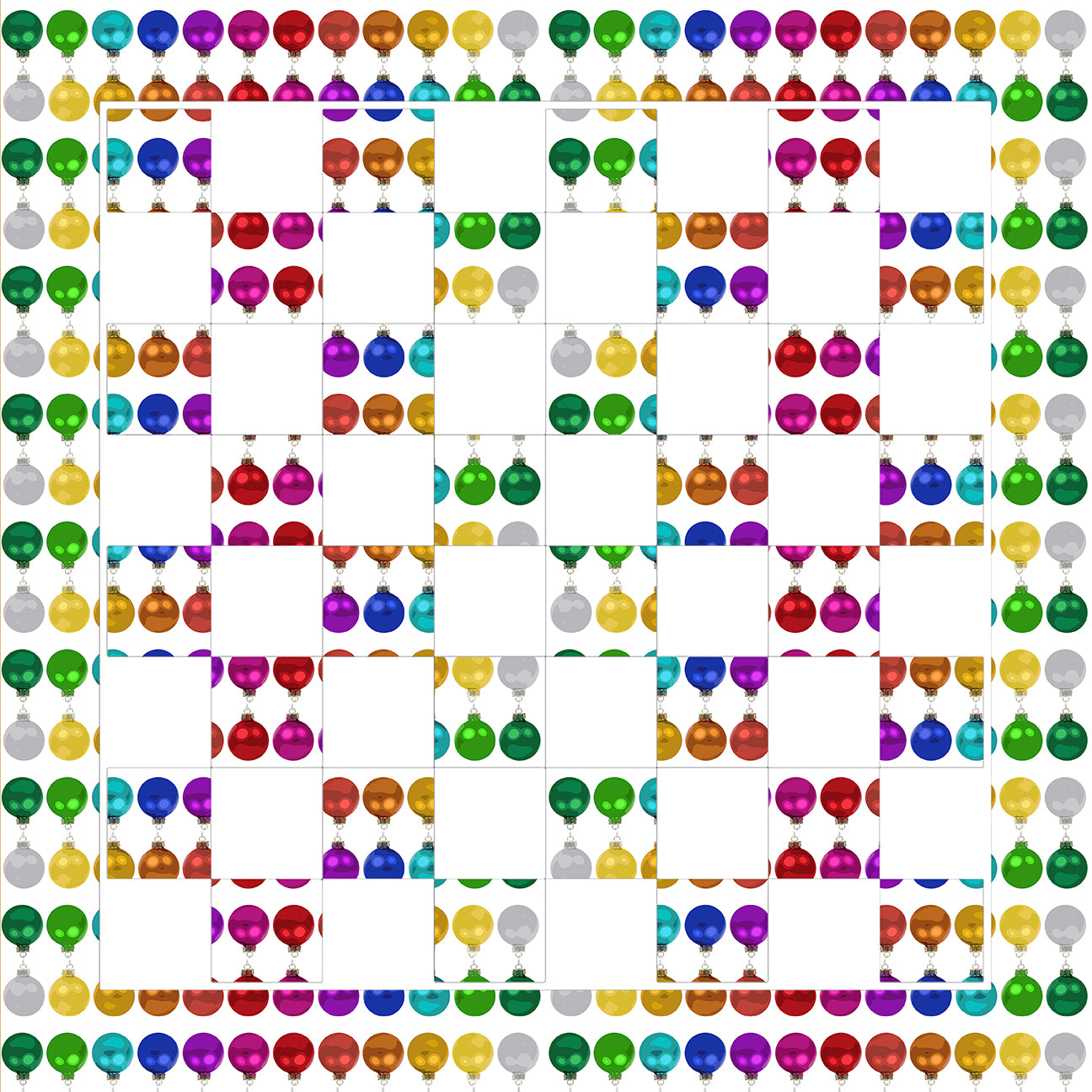 Merry Everything No Writing Acrylic Chess