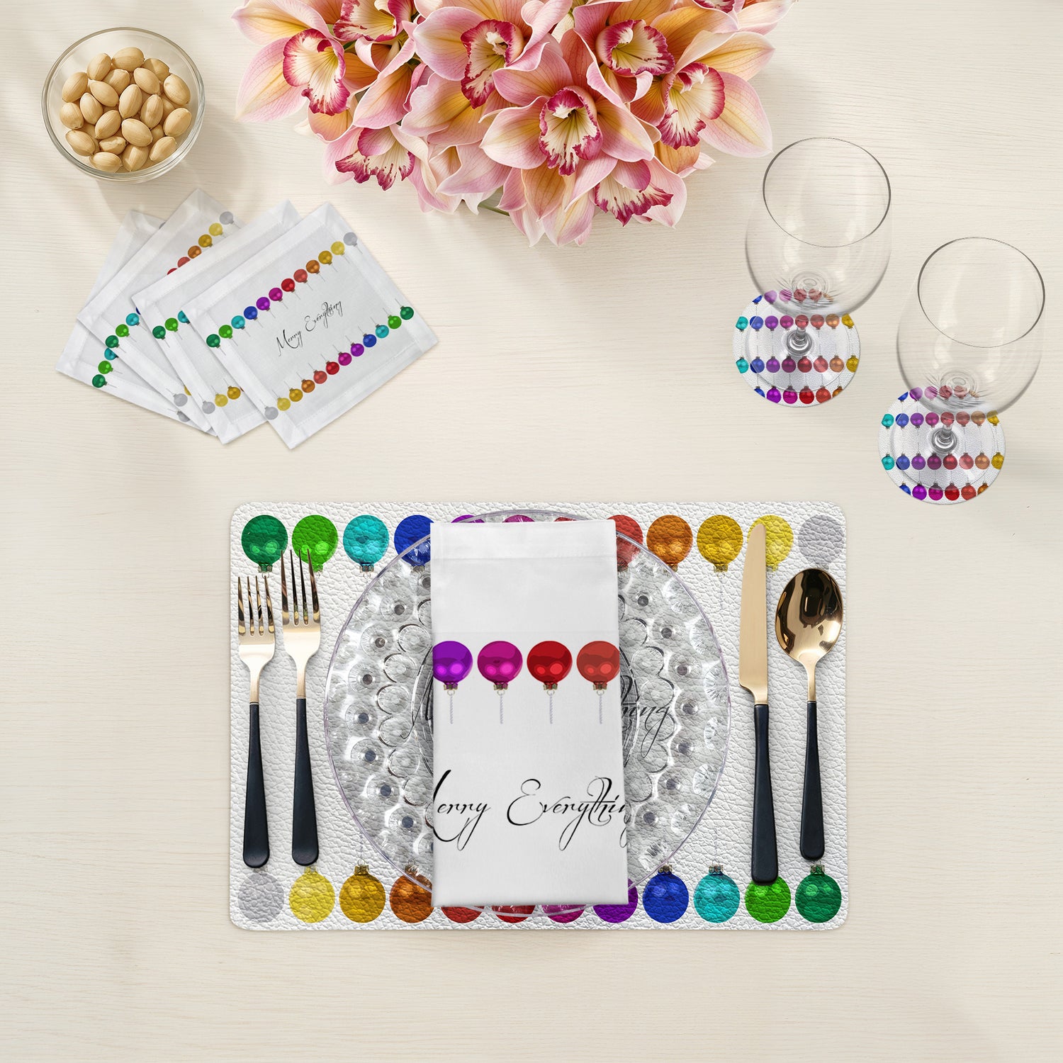 Merry Everything Cotton Sateen Dinner Napkins