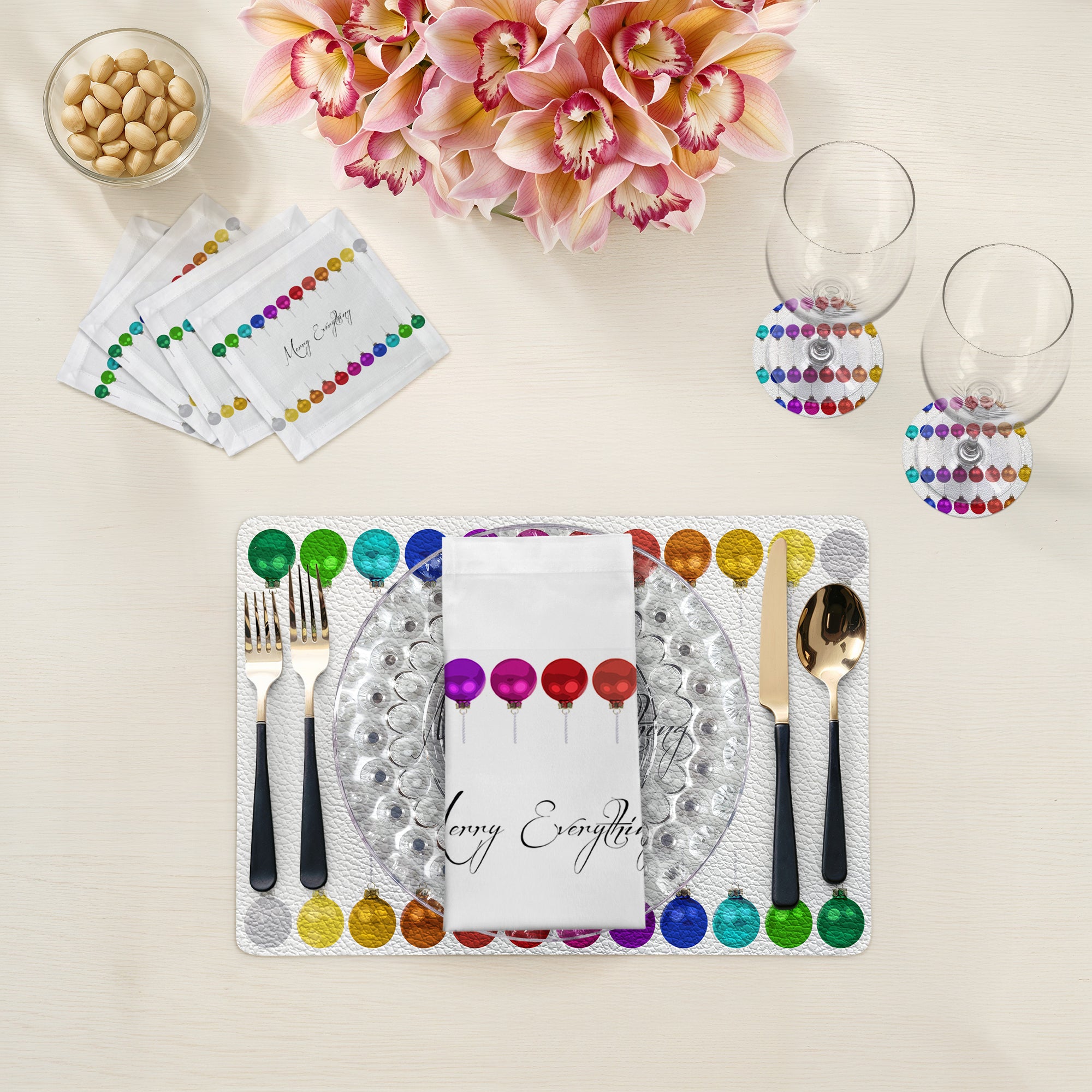 Merry Everything Cotton Sateen Dinner Napkins