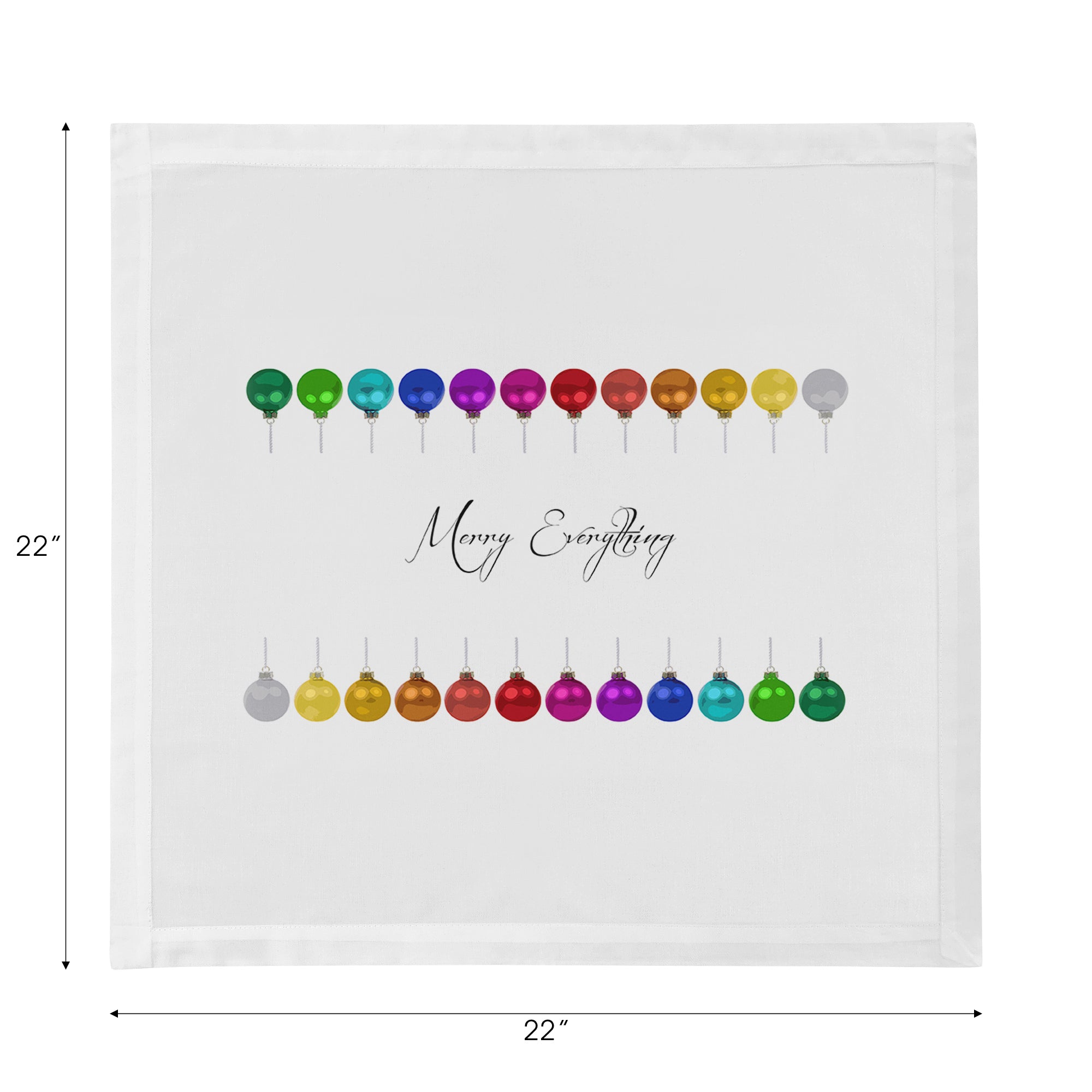 Merry Everything Cotton Sateen Dinner Napkins