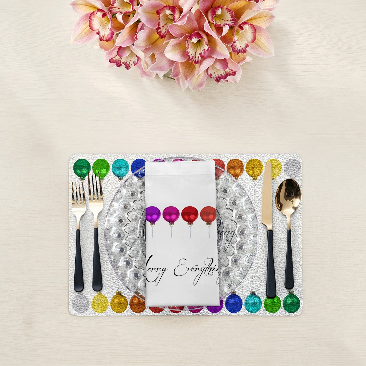 Merry Everything Cotton Sateen Dinner Napkins