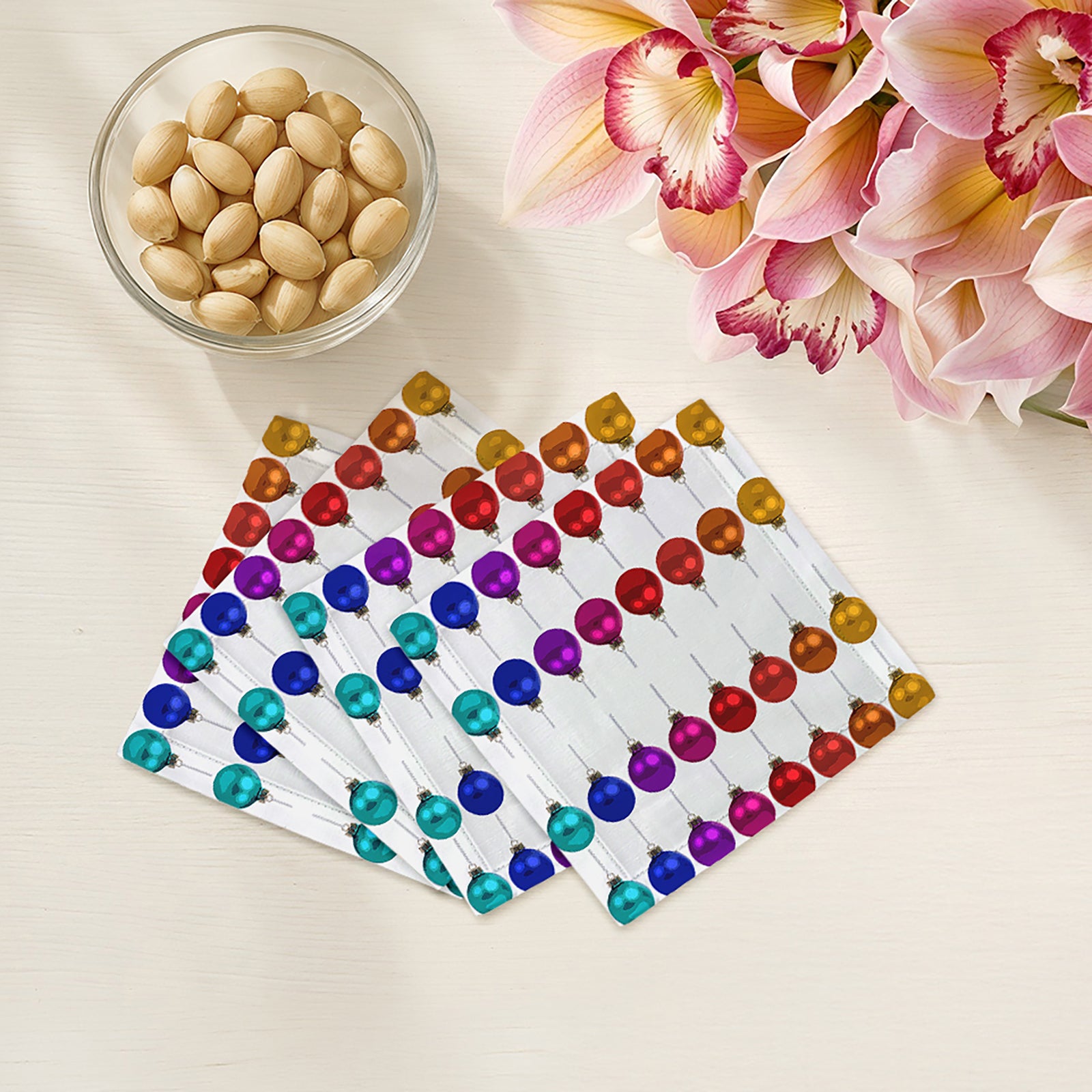 Merry Everything No Writing II Cotton Sateen Cocktail Napkins