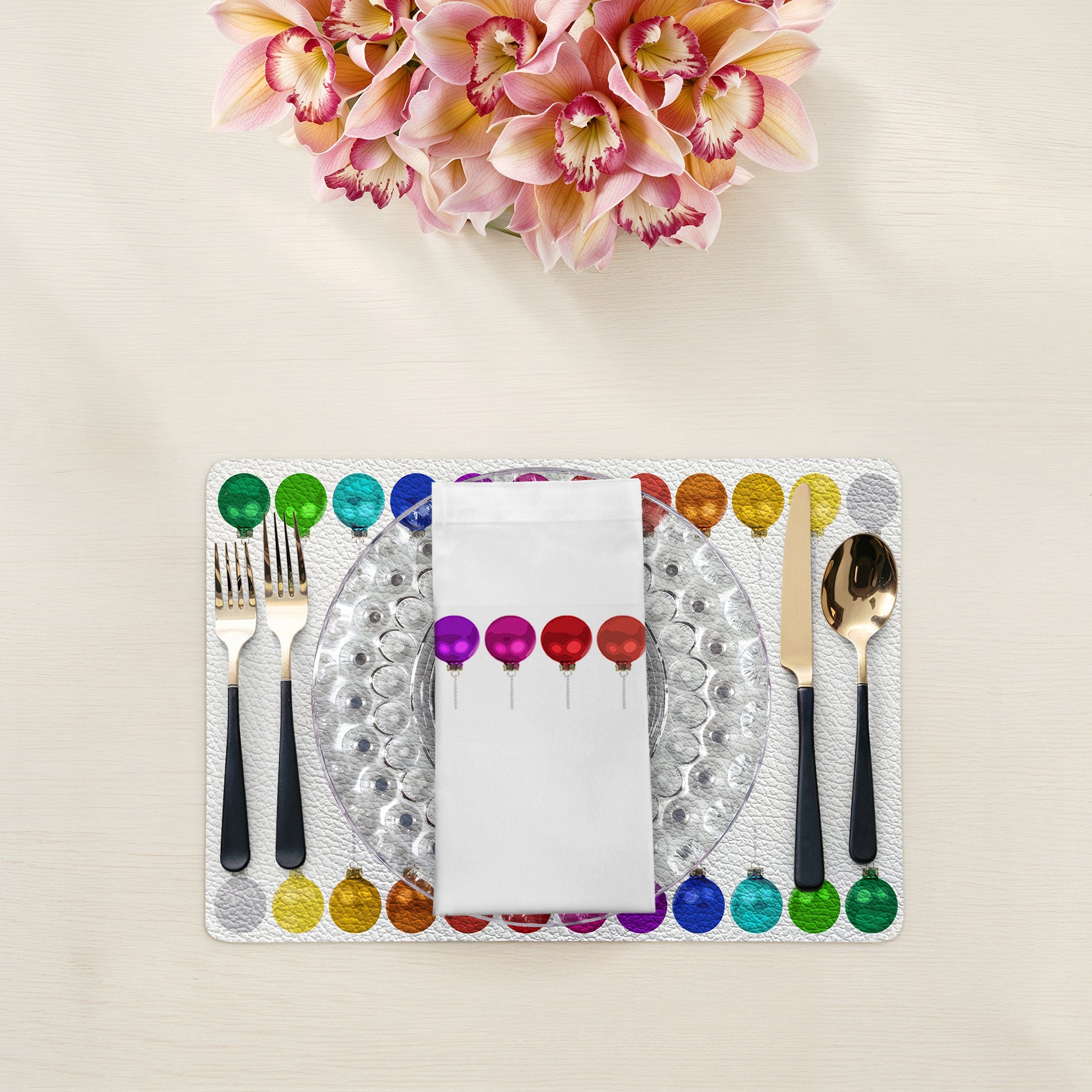 Merry Everything No Writing I Cotton Sateen Dinner Napkins