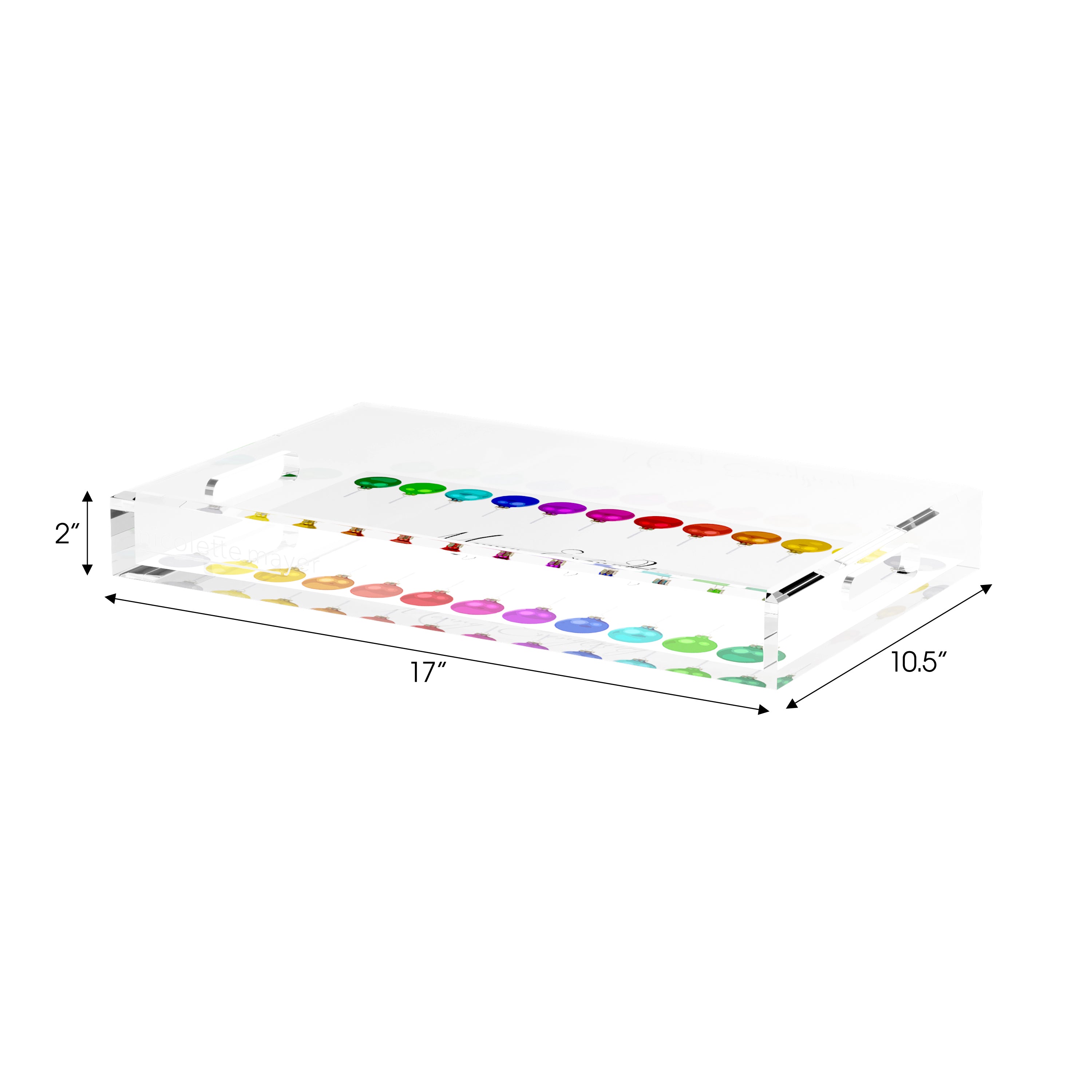 Merry Everything! 17X10.5 Acrylic Tray - nicolettemayer.com