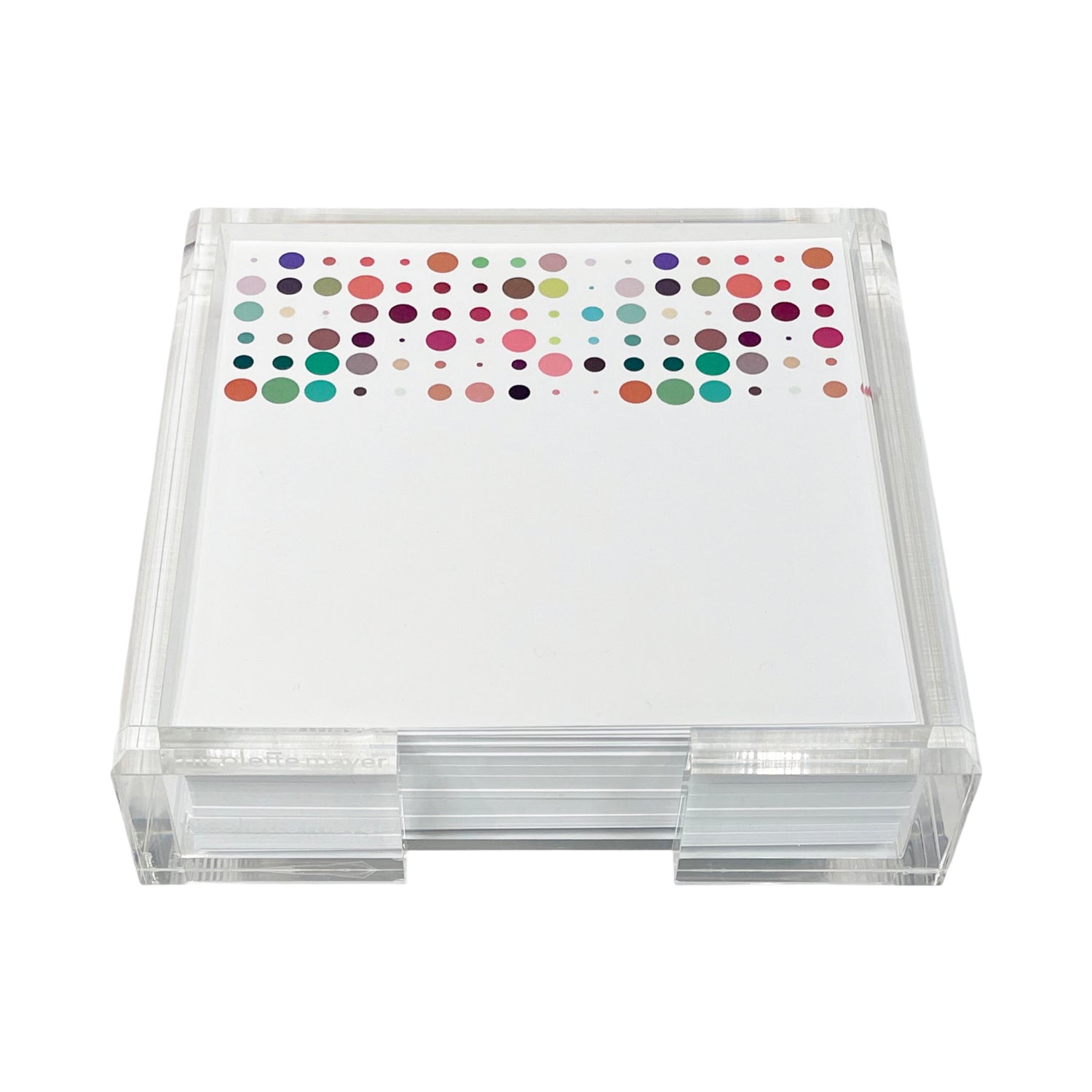 Mod Confetti Andre Note Cards With Acrylic Holder