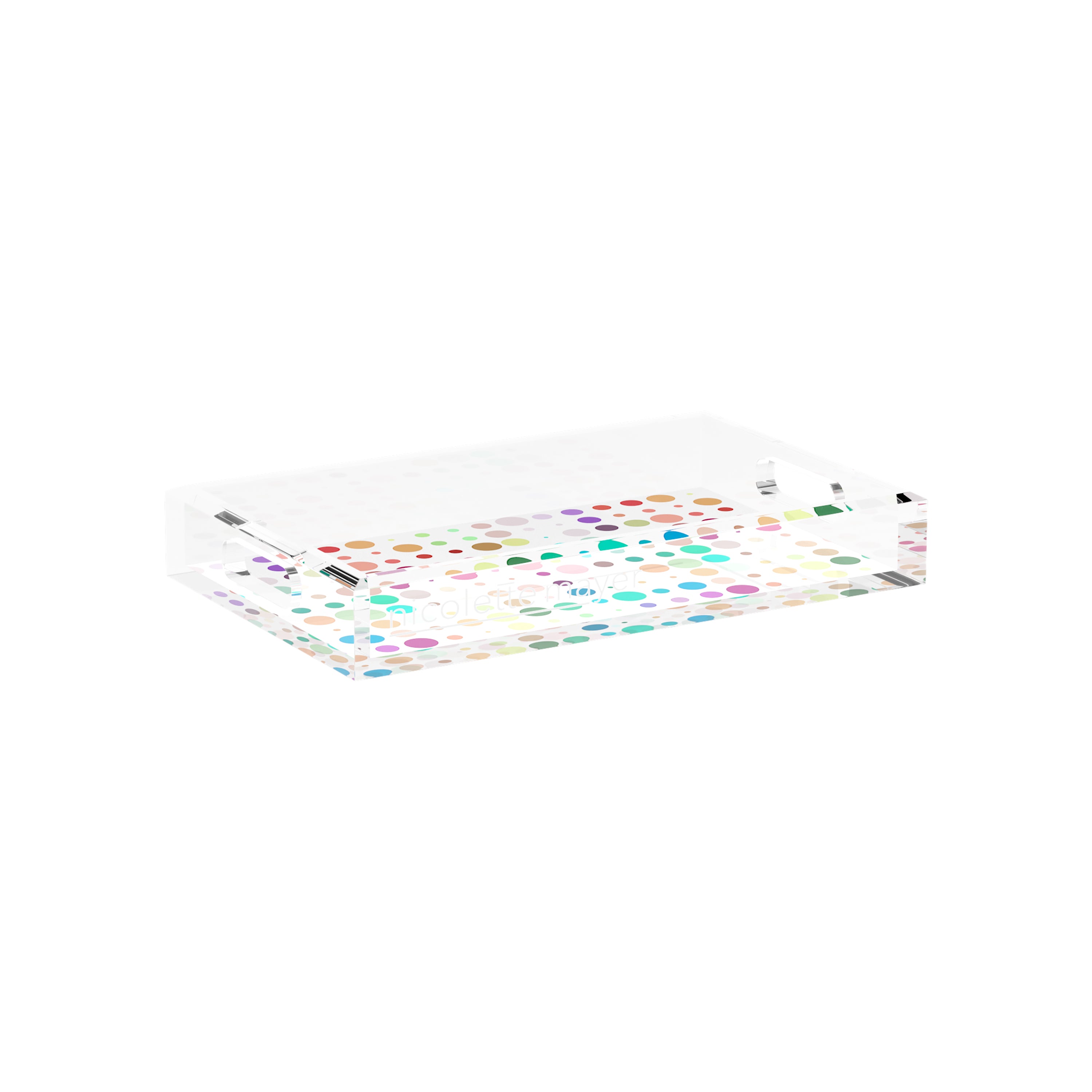 Mod Confetti Andre 12.5X7.75 Acrylic Tray - nicolettemayer.com