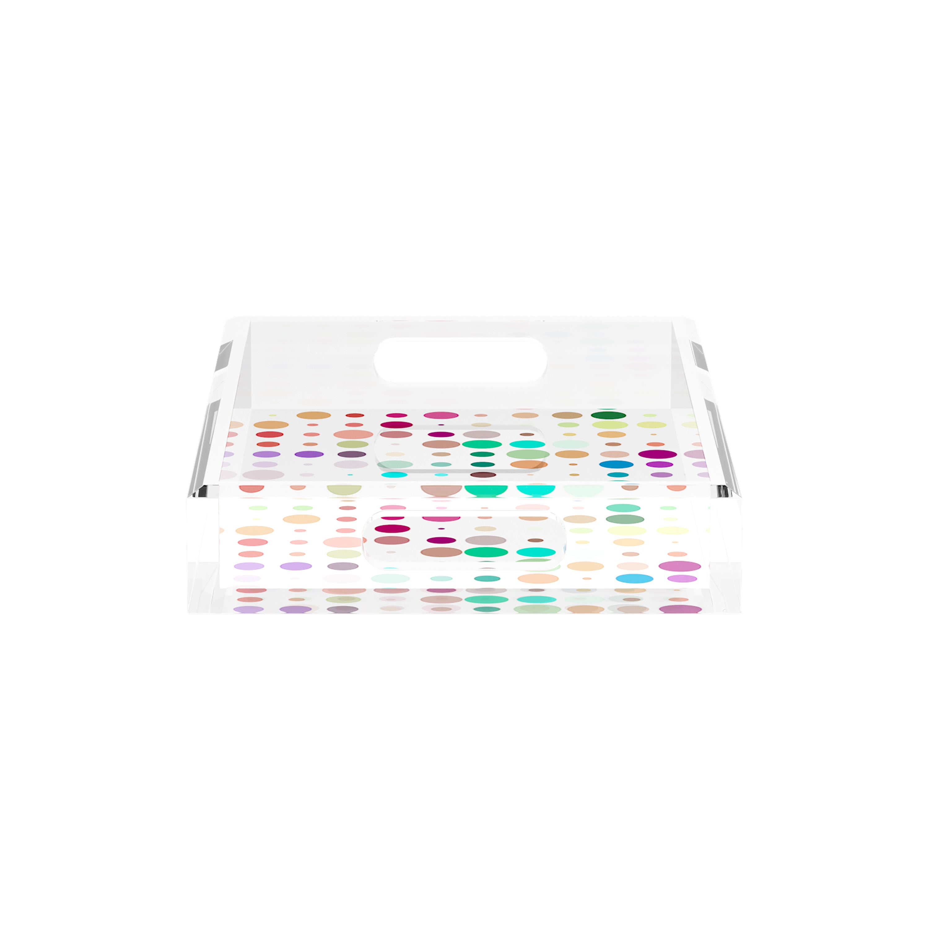 Mod Confetti Andre 12.5X7.75 Acrylic Tray - nicolettemayer.com