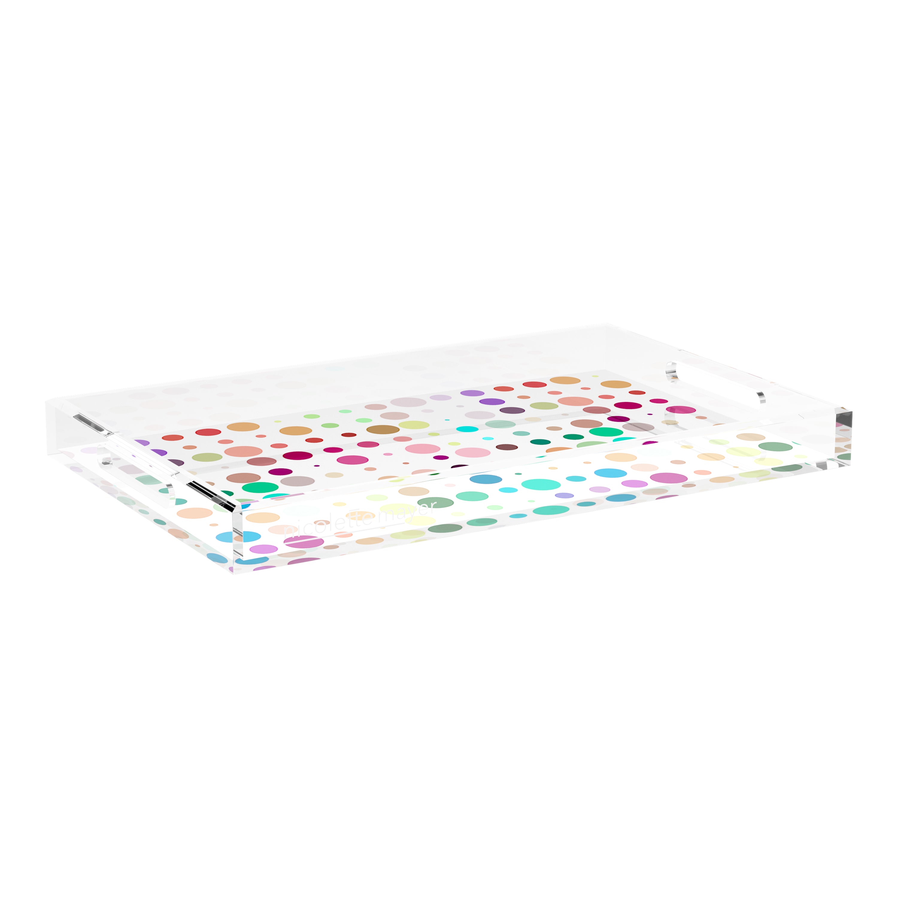 Mod Confetti Andre 22.5X14.5 Acrylic Tray - nicolettemayer.com