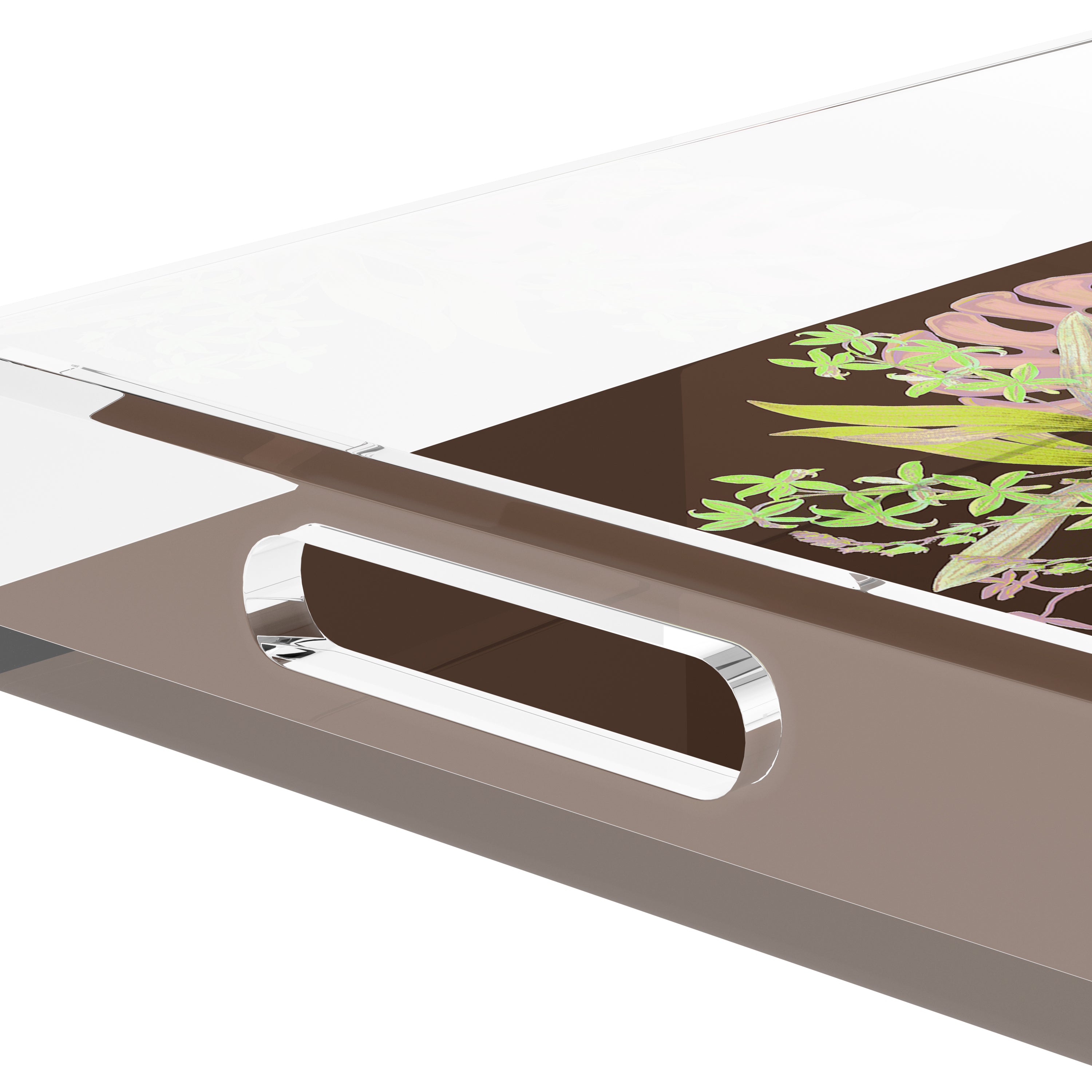 Monkey Large Jungle Chocolatte 12.5X7.75 Acrylic Tray - nicolettemayer.com