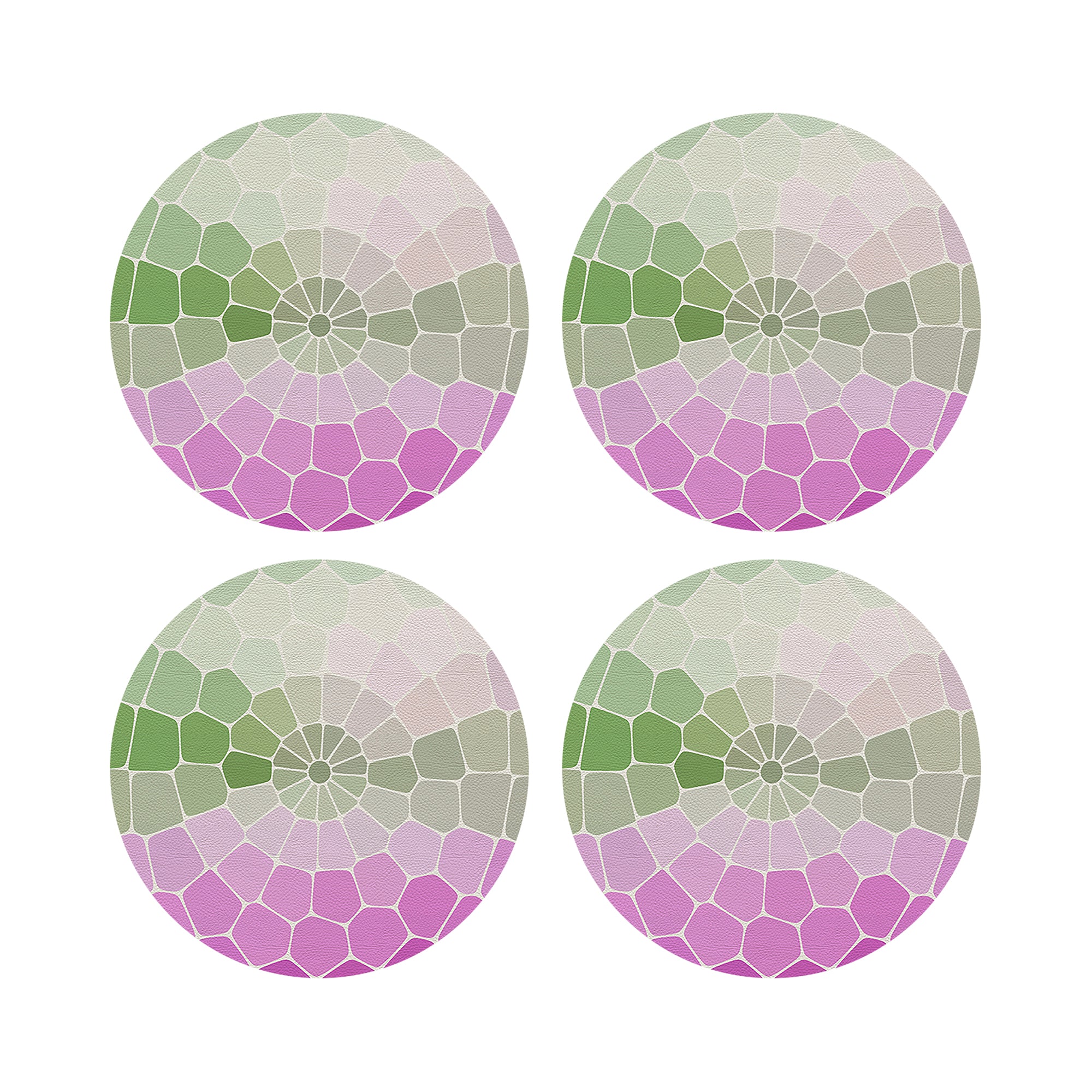 Mosaico Paris 16" Round Pebble Placemats, Set of 4 - nicolettemayer.com