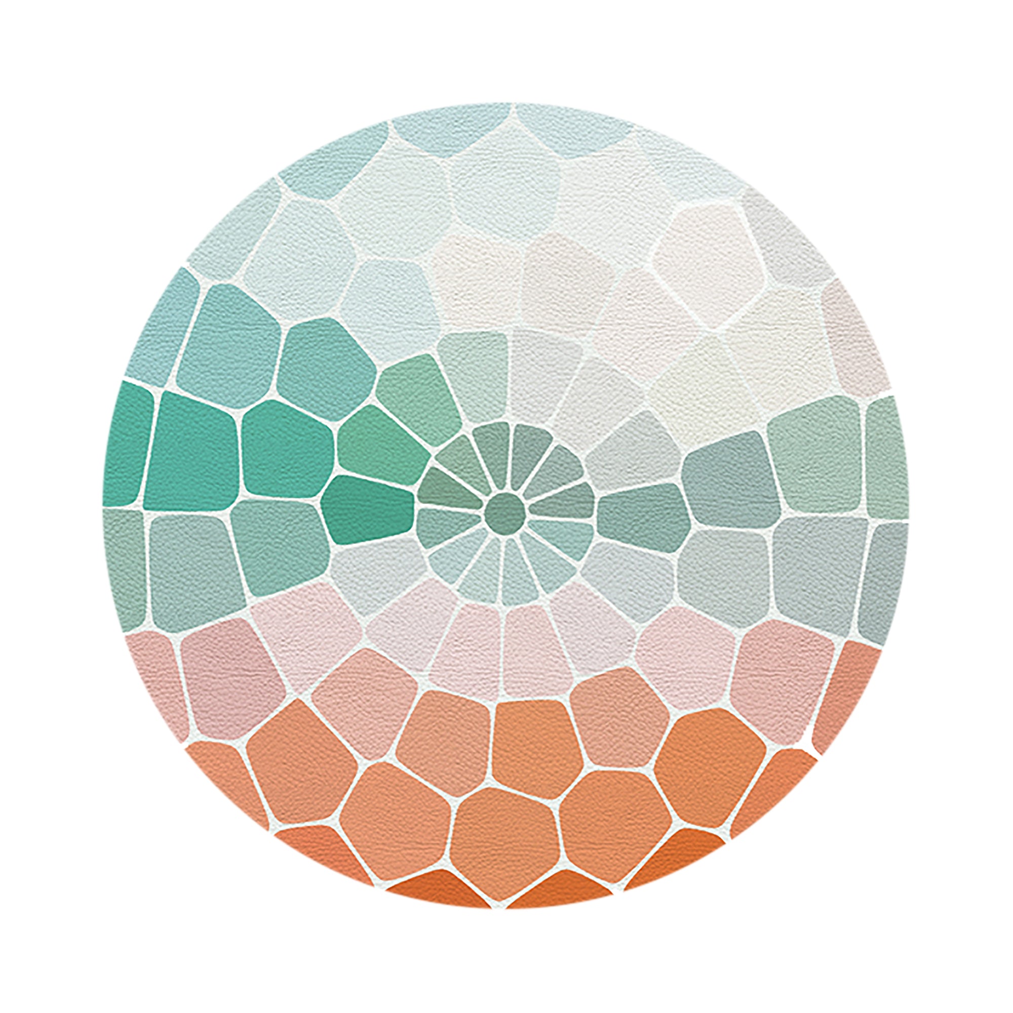 Mosaico Portofino 16" Round Pebble Placemats, Set of 4 - nicolettemayer.com