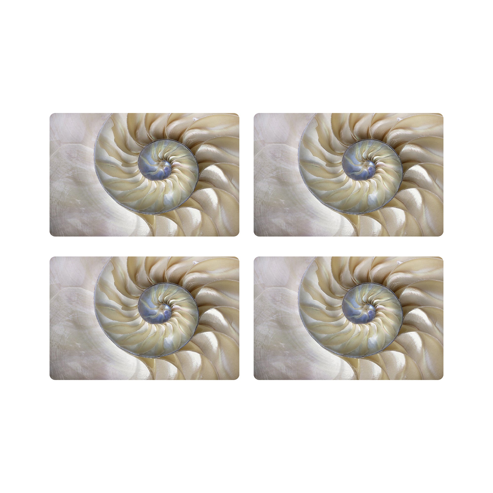 Nautilus Pearl Rectangle Pebble Placemat - nicolettemayer.com