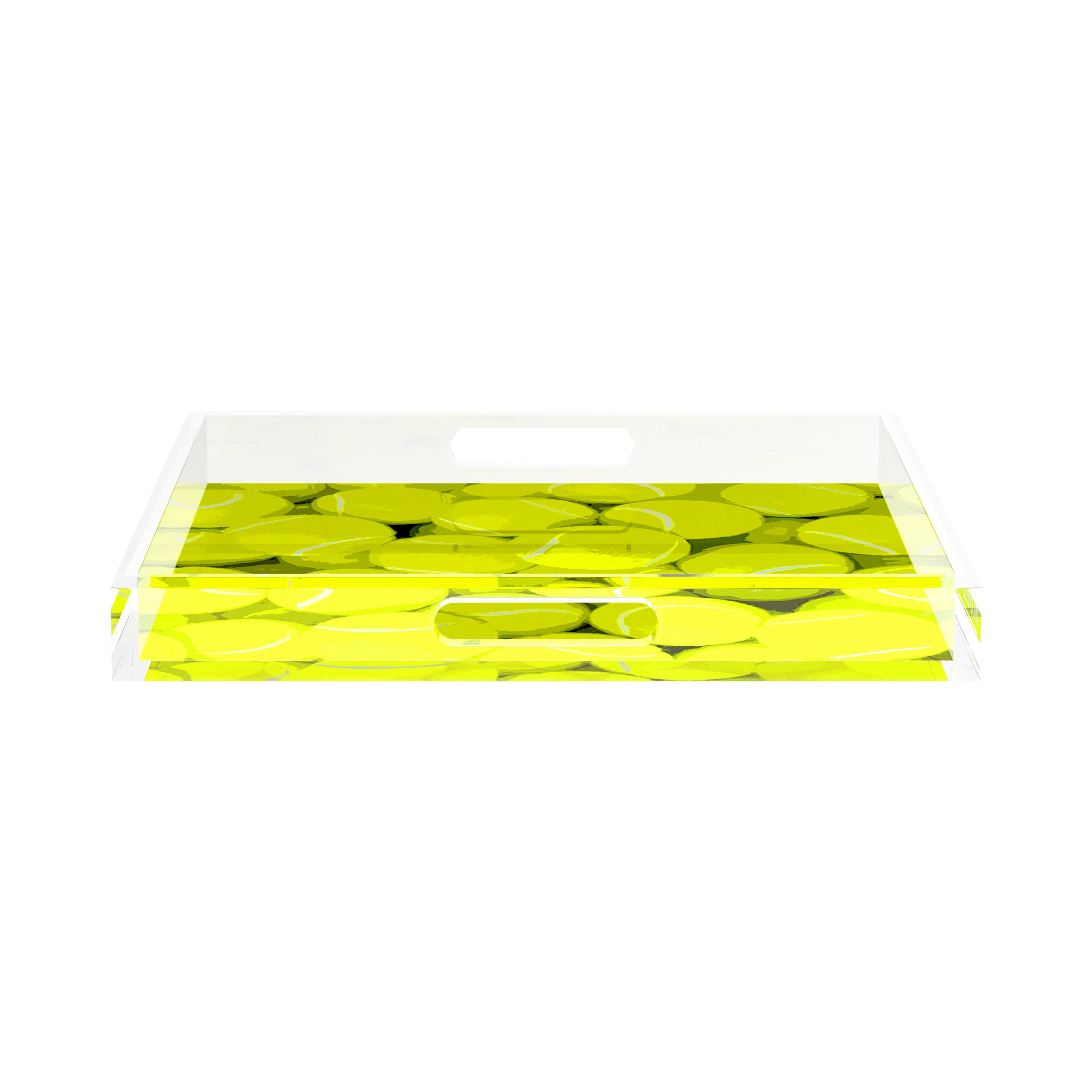 Tennis Neon Balls 15X15 Acrylic Tray - nicolettemayer.com