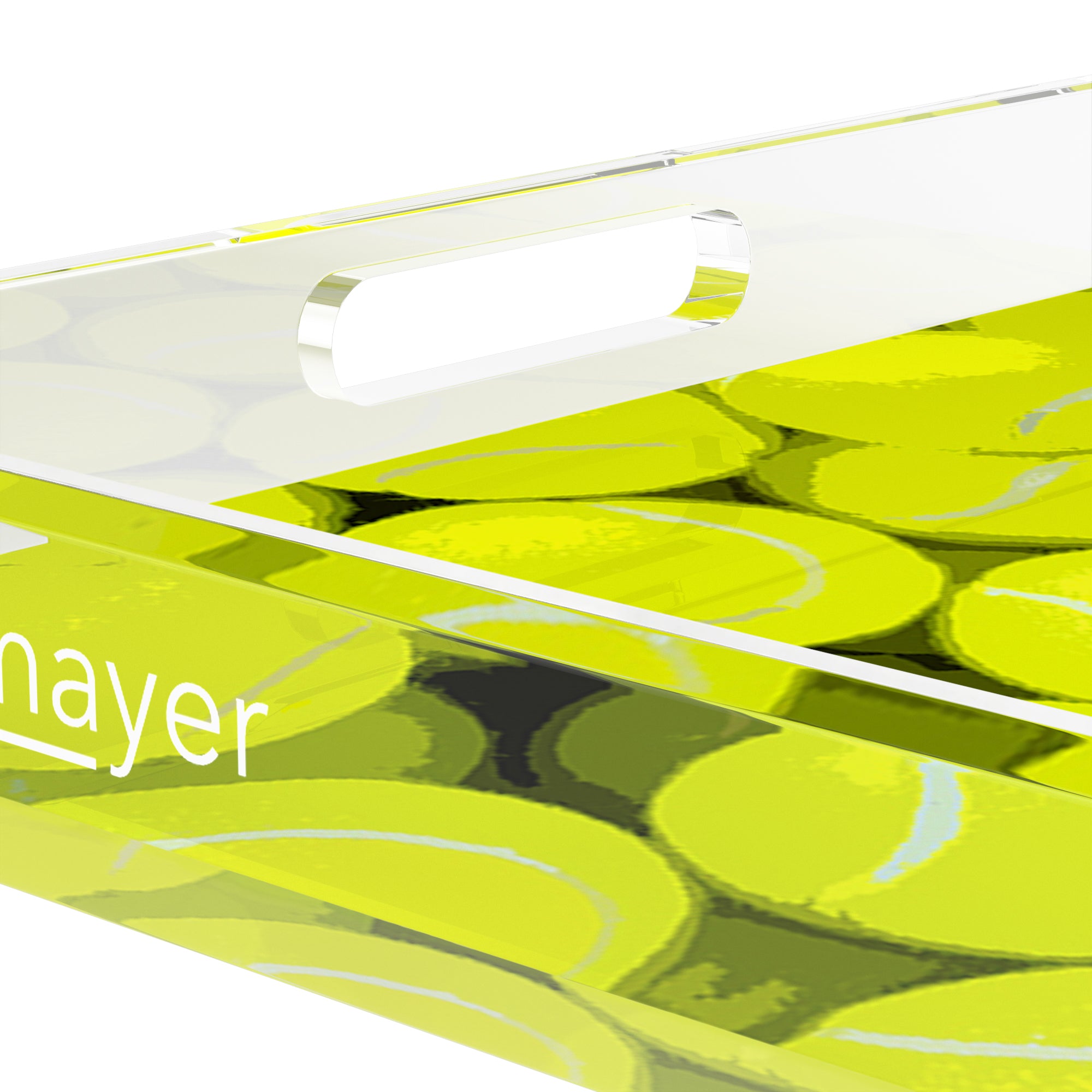 Tennis Neon Balls 18X18 Acrylic Tray - nicolettemayer.com