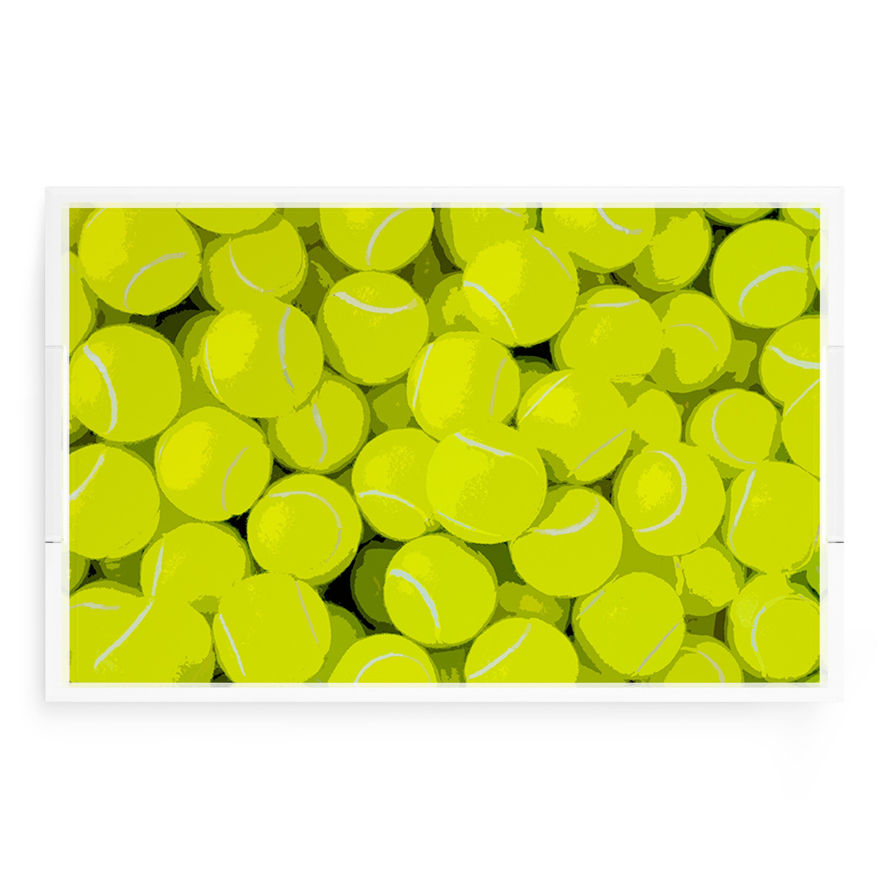 Tennis Neon Balls 22.5x14.5 Acrylic Tray - nicolettemayer.com