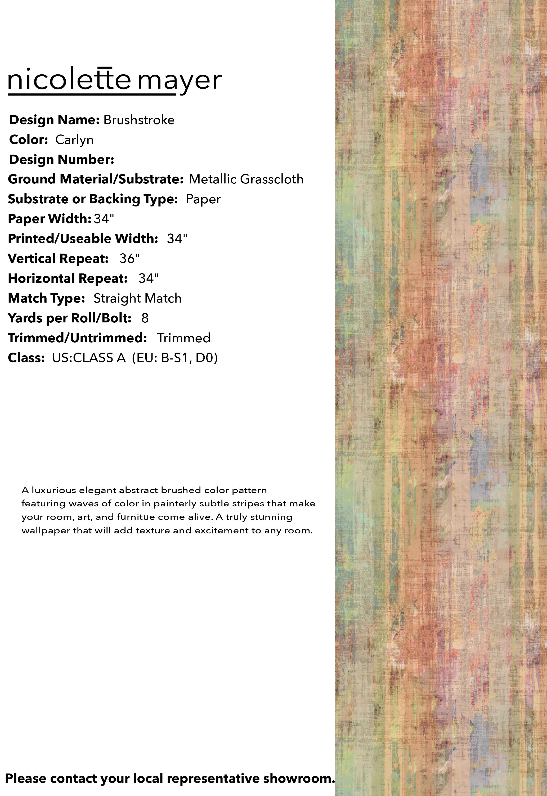 Brushstroke Carlyn, Per Yard