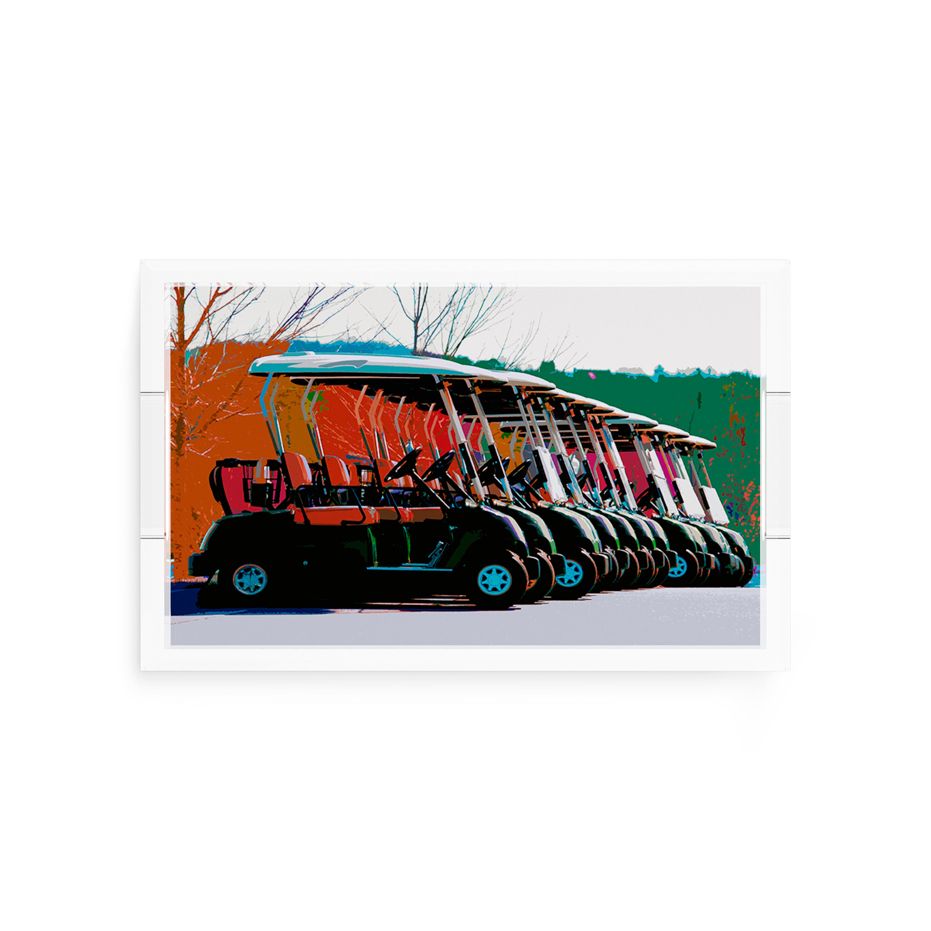 Golf Nine Iron Fall 12.5x7.75 Acrylic Tray - nicolettemayer.com