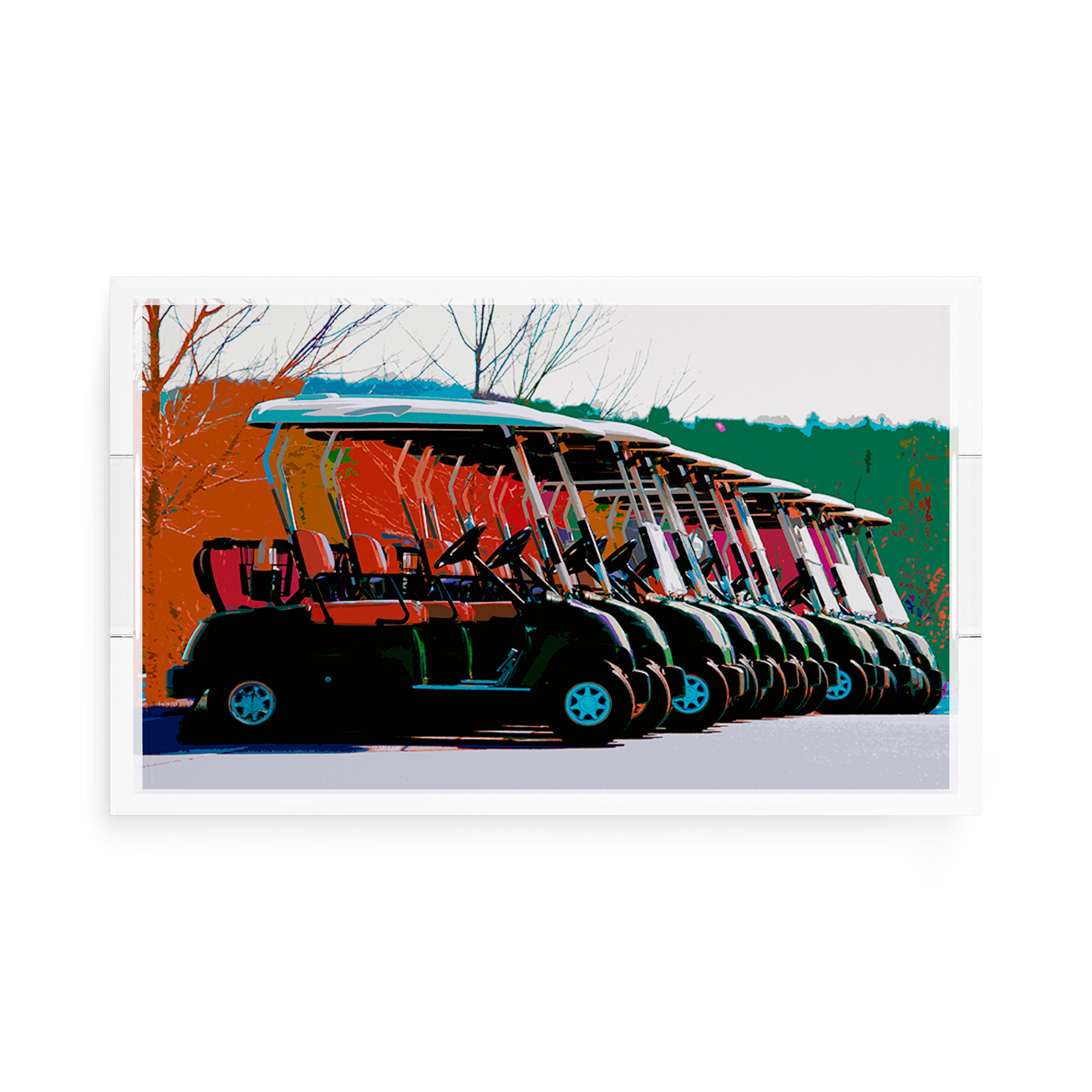 Golf Nine Iron Fall 17X10.5 Acrylic Tray - nicolettemayer.com