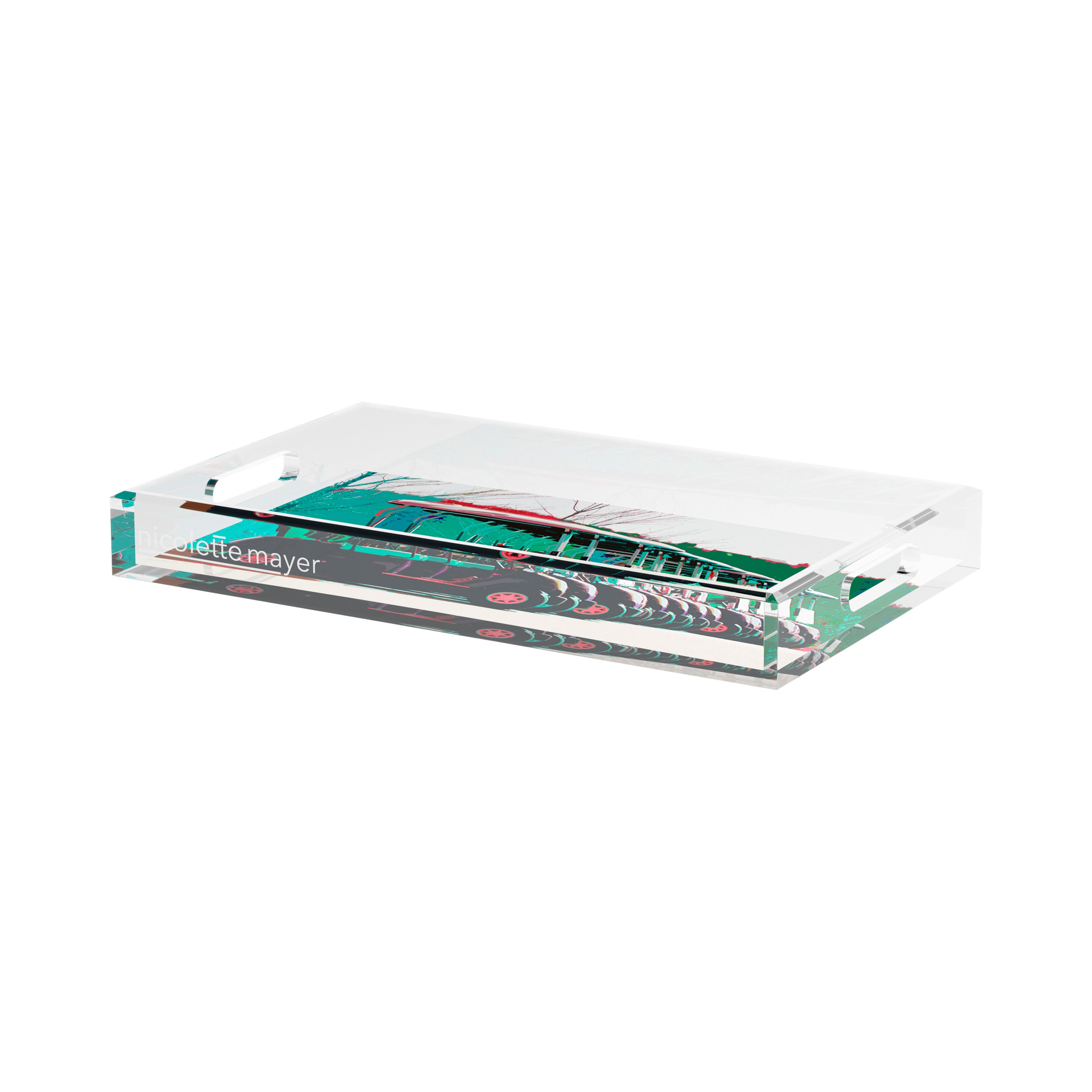 Golf Nine Iron Green 17X10.5 Acrylic Tray - nicolettemayer.com