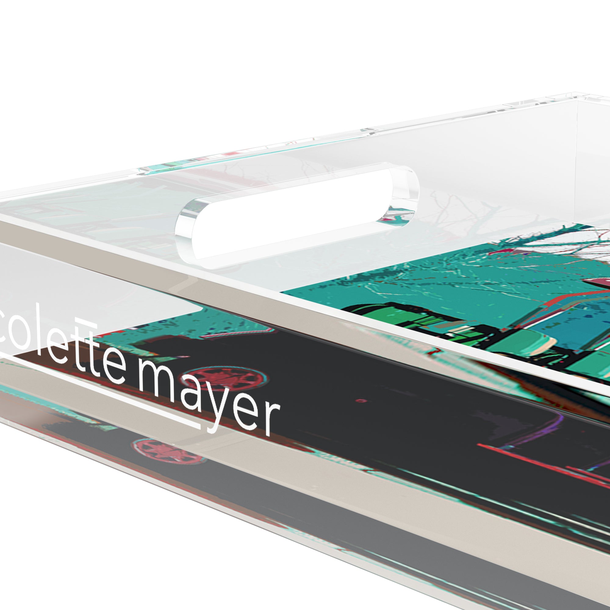 Golf Nine Iron Green 17X10.5 Acrylic Tray - nicolettemayer.com