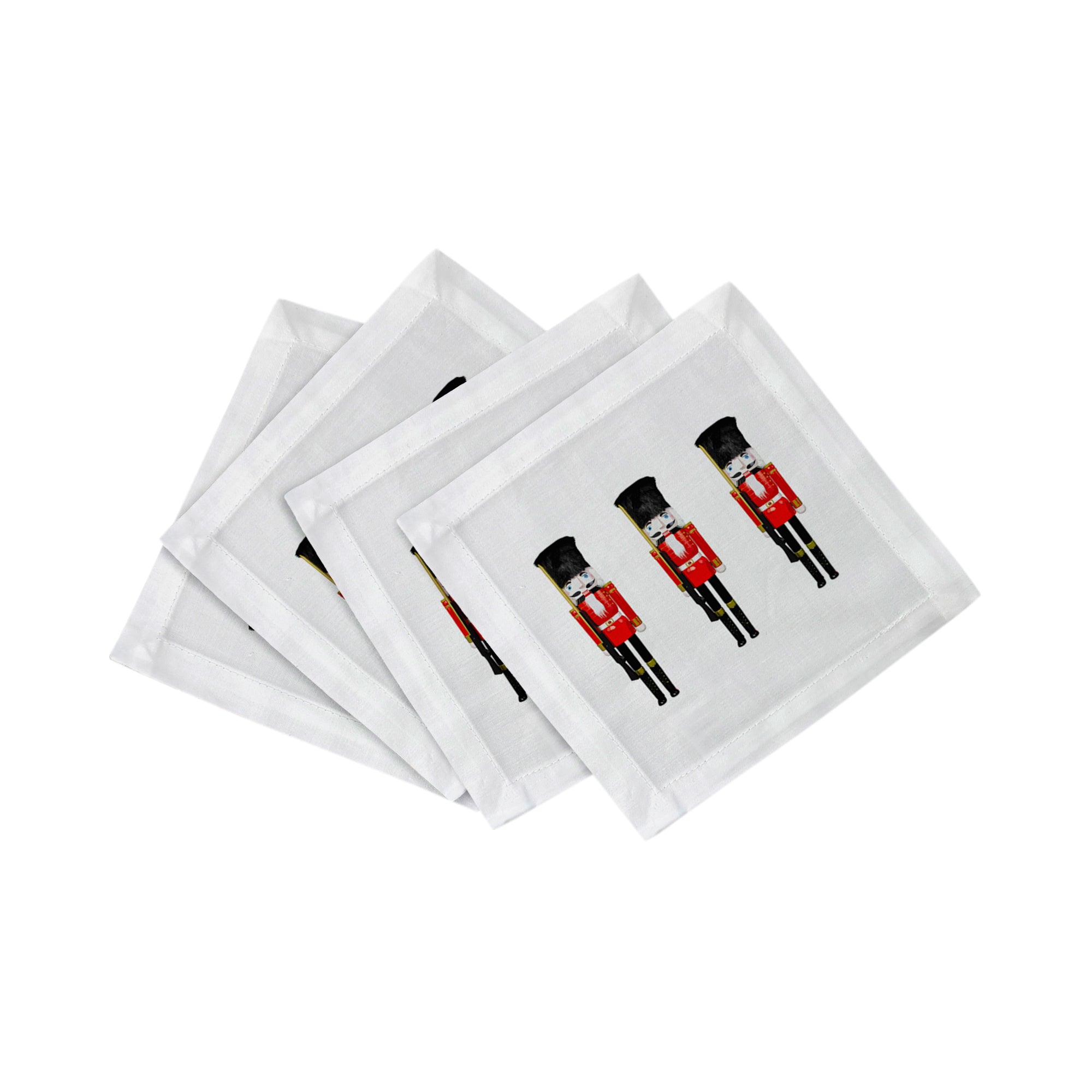 Nutcracker Cotton Sateen Cocktail Napkins