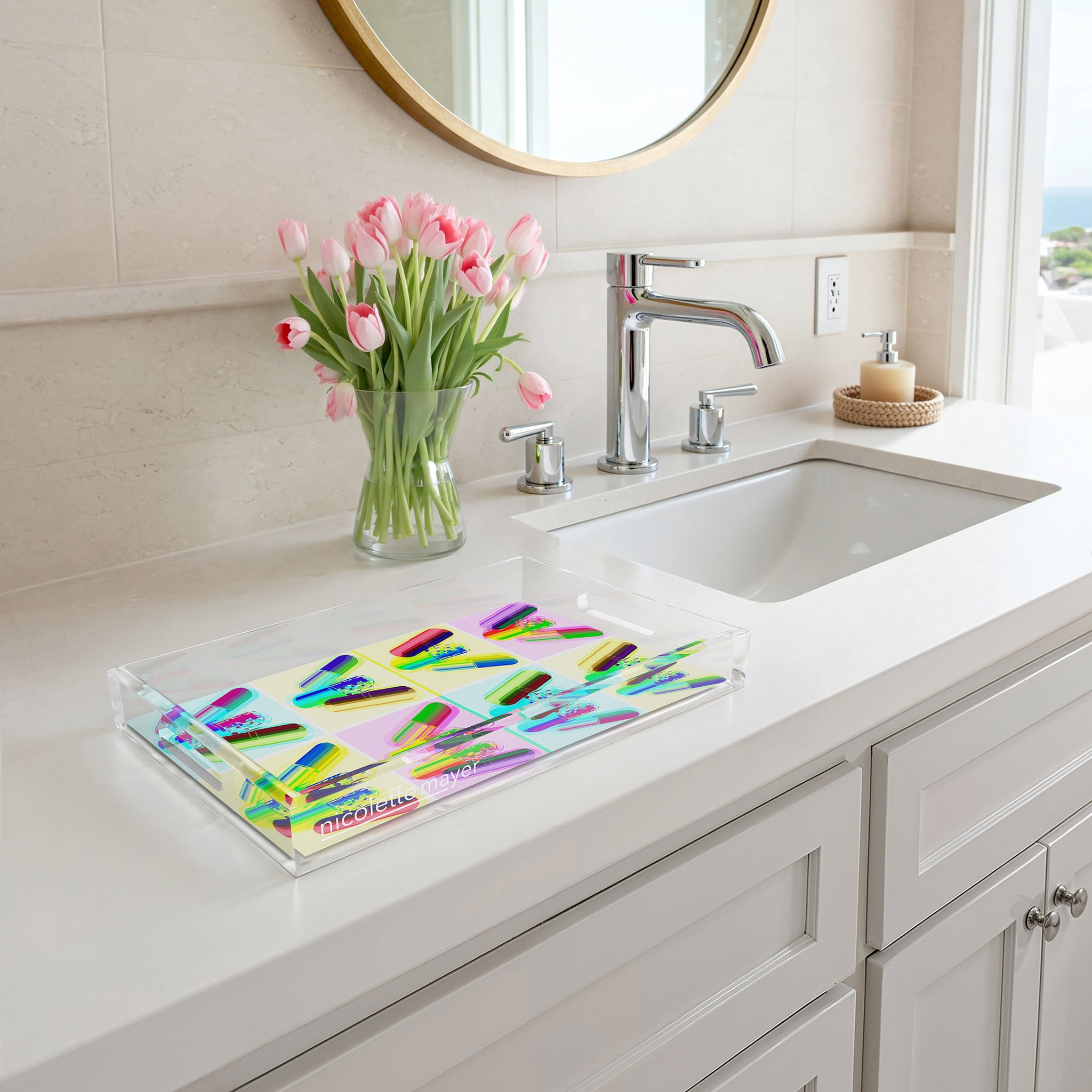 Ode To Hurst Psychedelic 17X10.5 Acrylic Tray - nicolettemayer.com